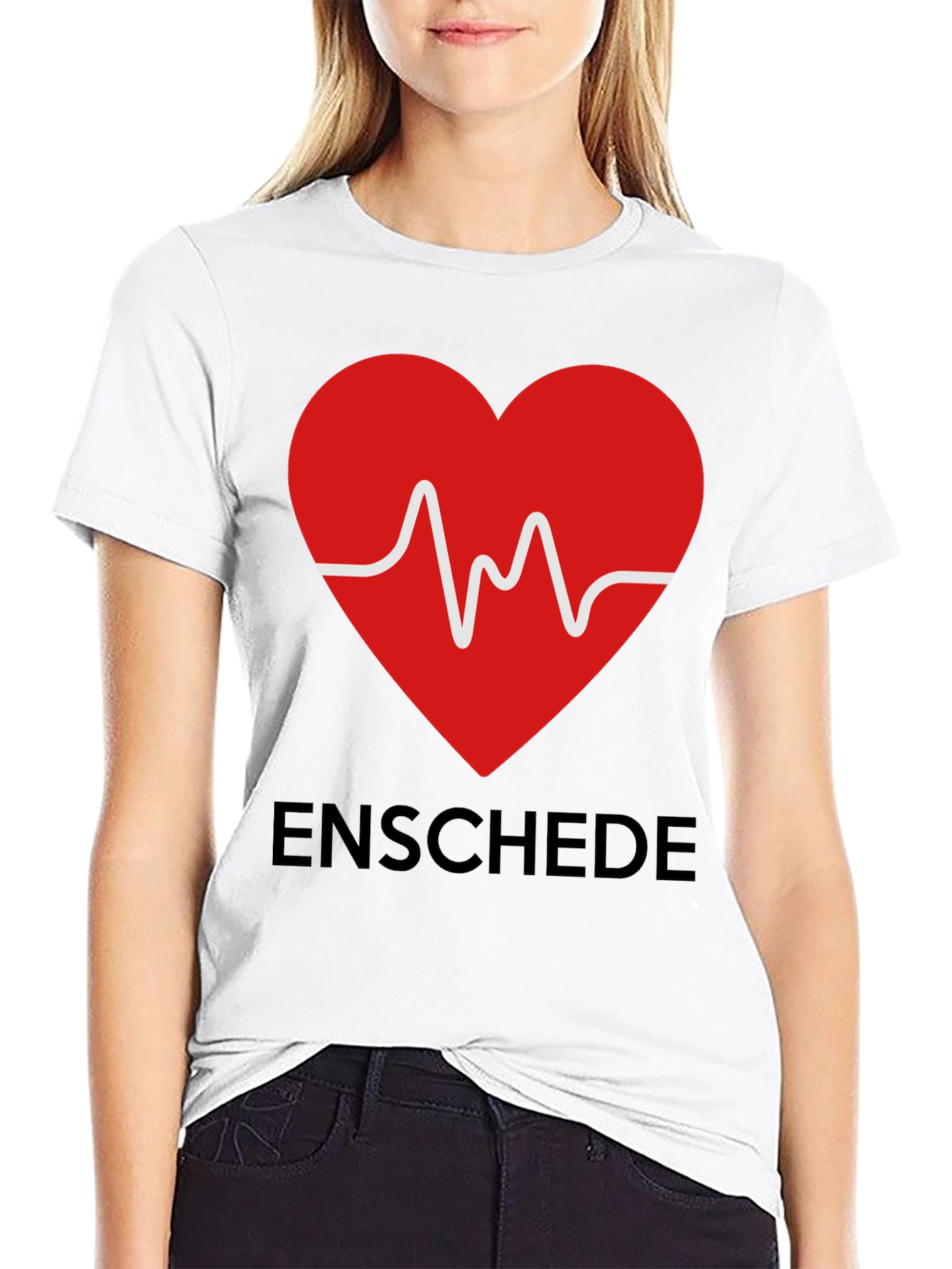 Enschede Heartbeat Graphic Tee - Soft Cotton Blend