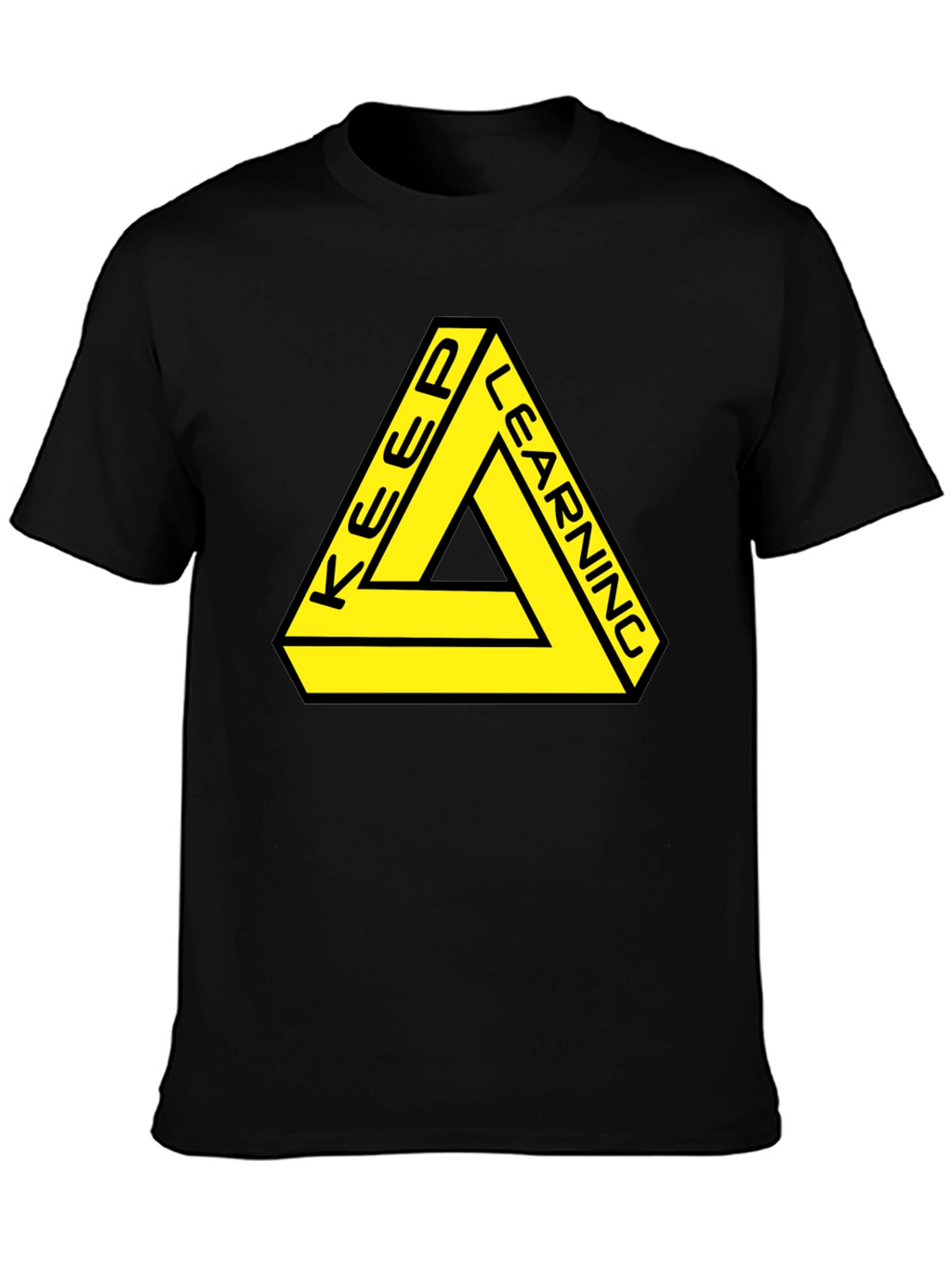 Keep Learning Graphic Tee - Black T-Shirt