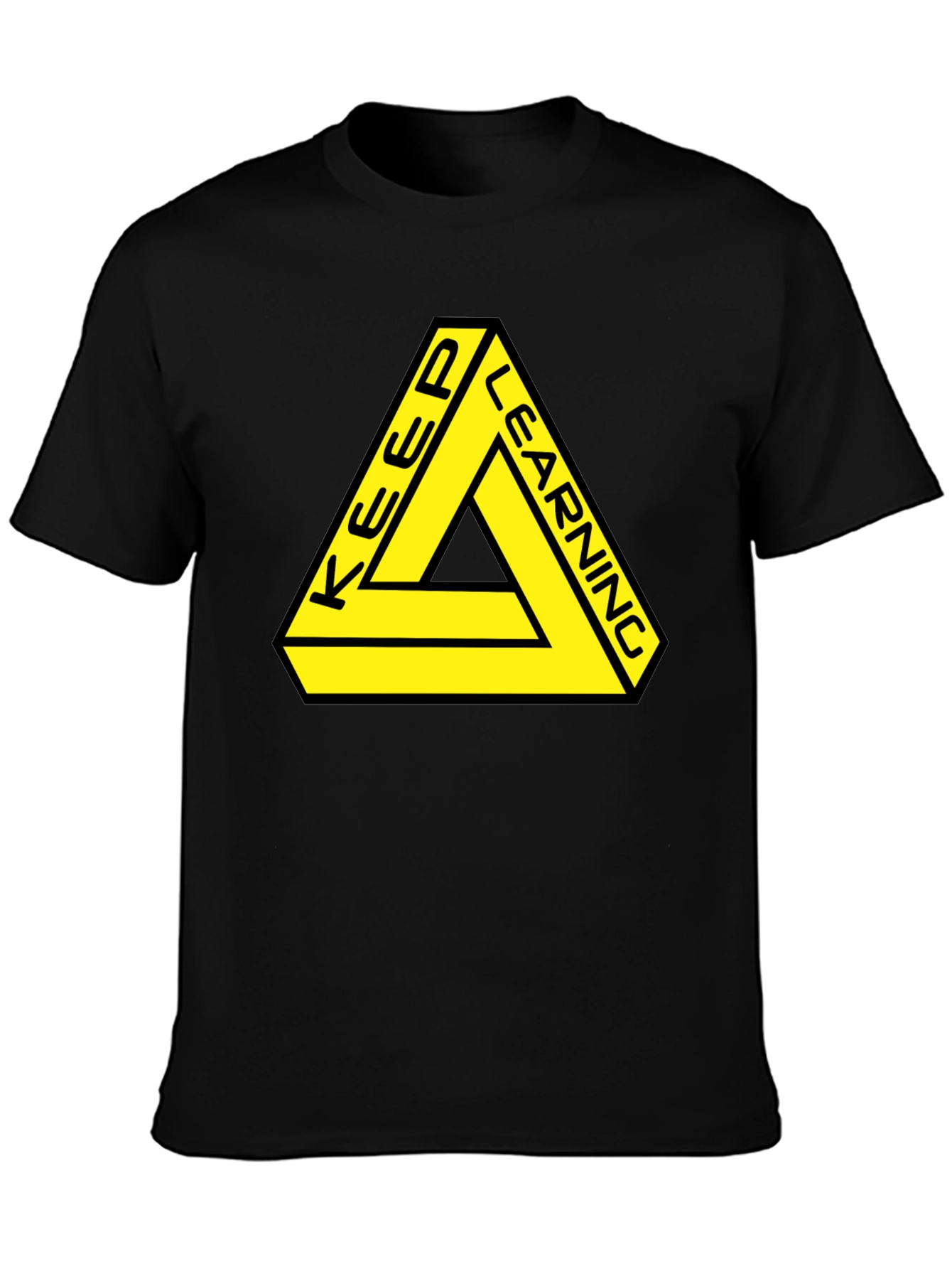 Keep Learning Graphic Tee - Black T-Shirt