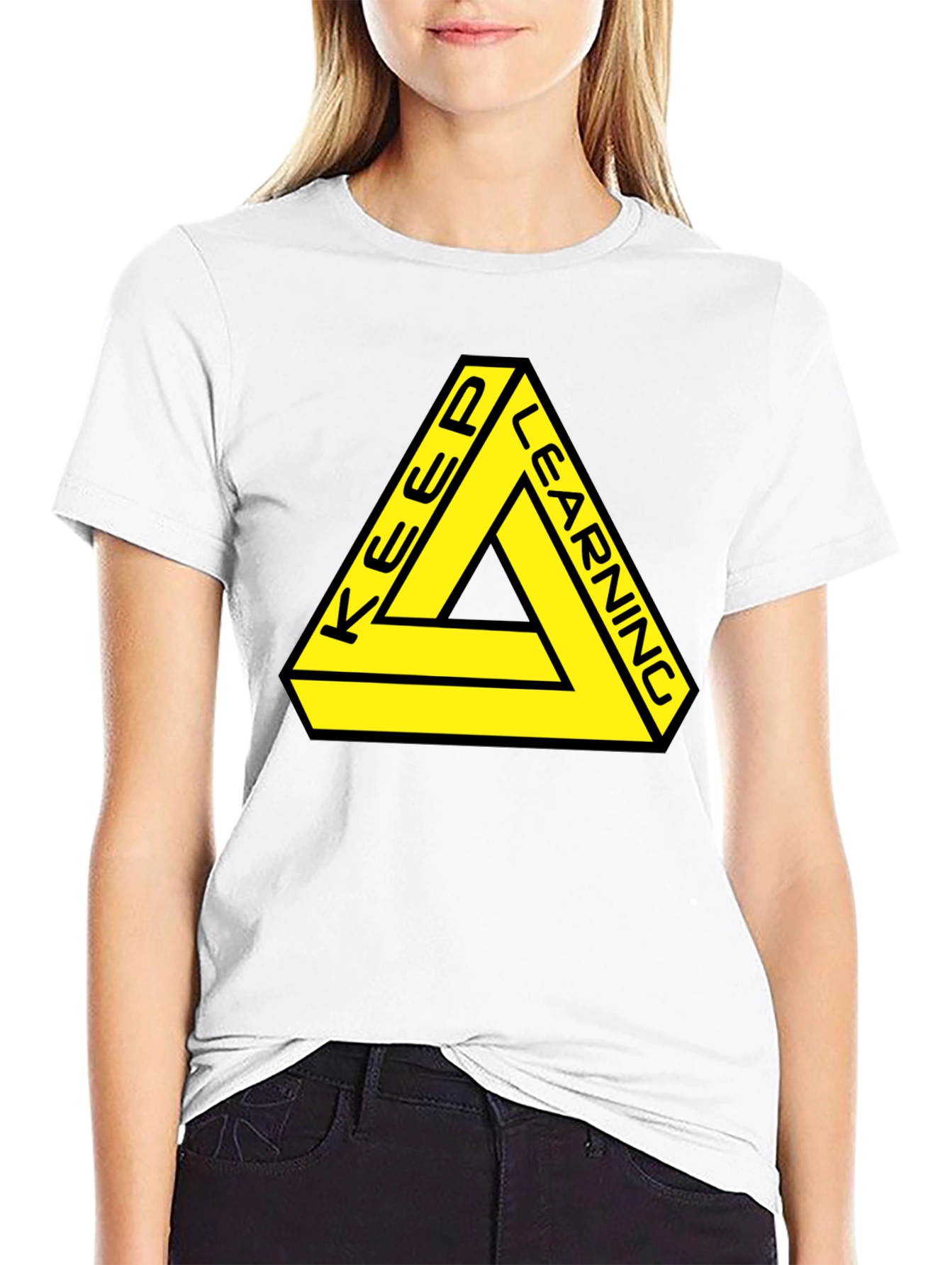 Keep Learning Graphic Tee - Black T-Shirt