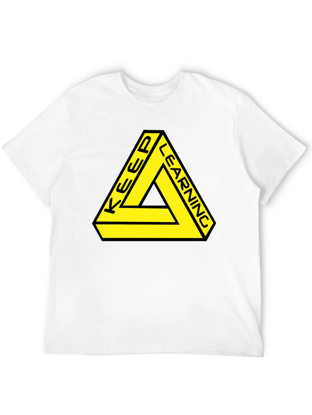 Keep Learning Graphic Tee - Black T-Shirt