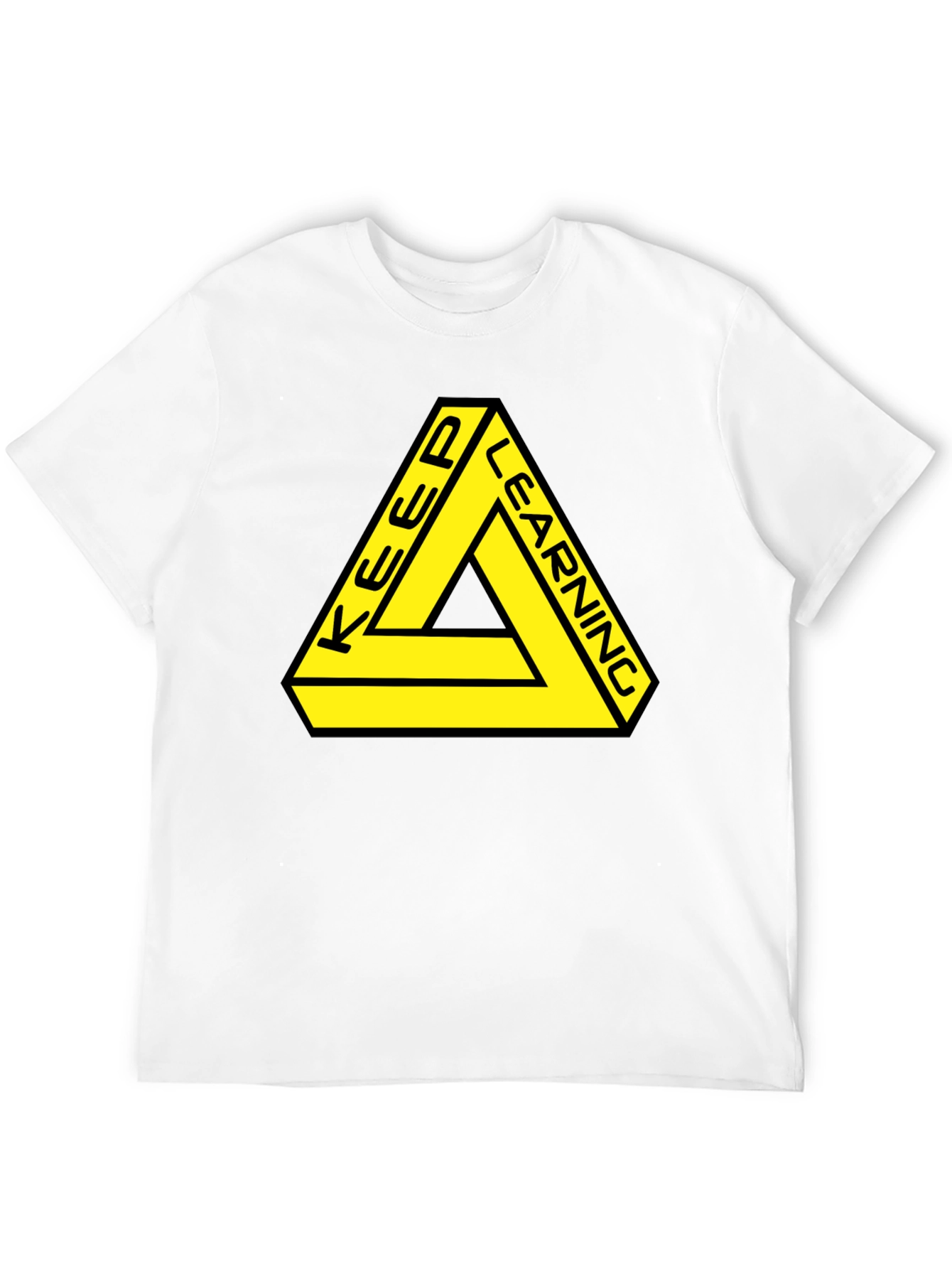 Keep Learning Graphic Tee - Black T-Shirt