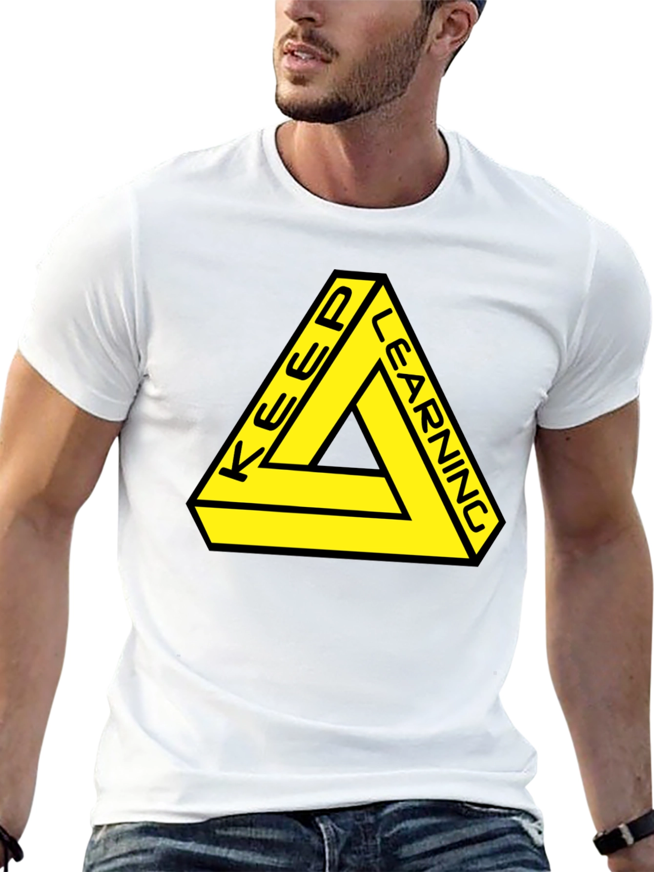 Keep Learning Graphic Tee - Black T-Shirt