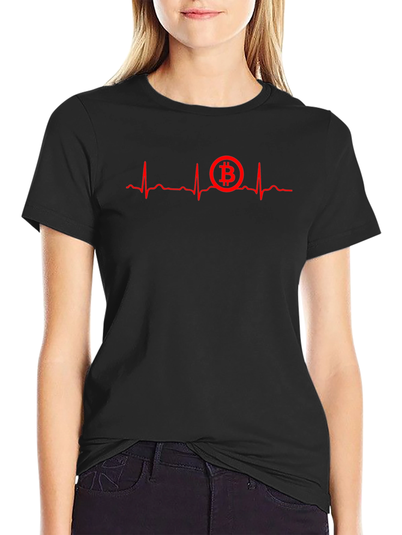 Bitcoin Heartbeat T-Shirt - Crypto Lover Tee