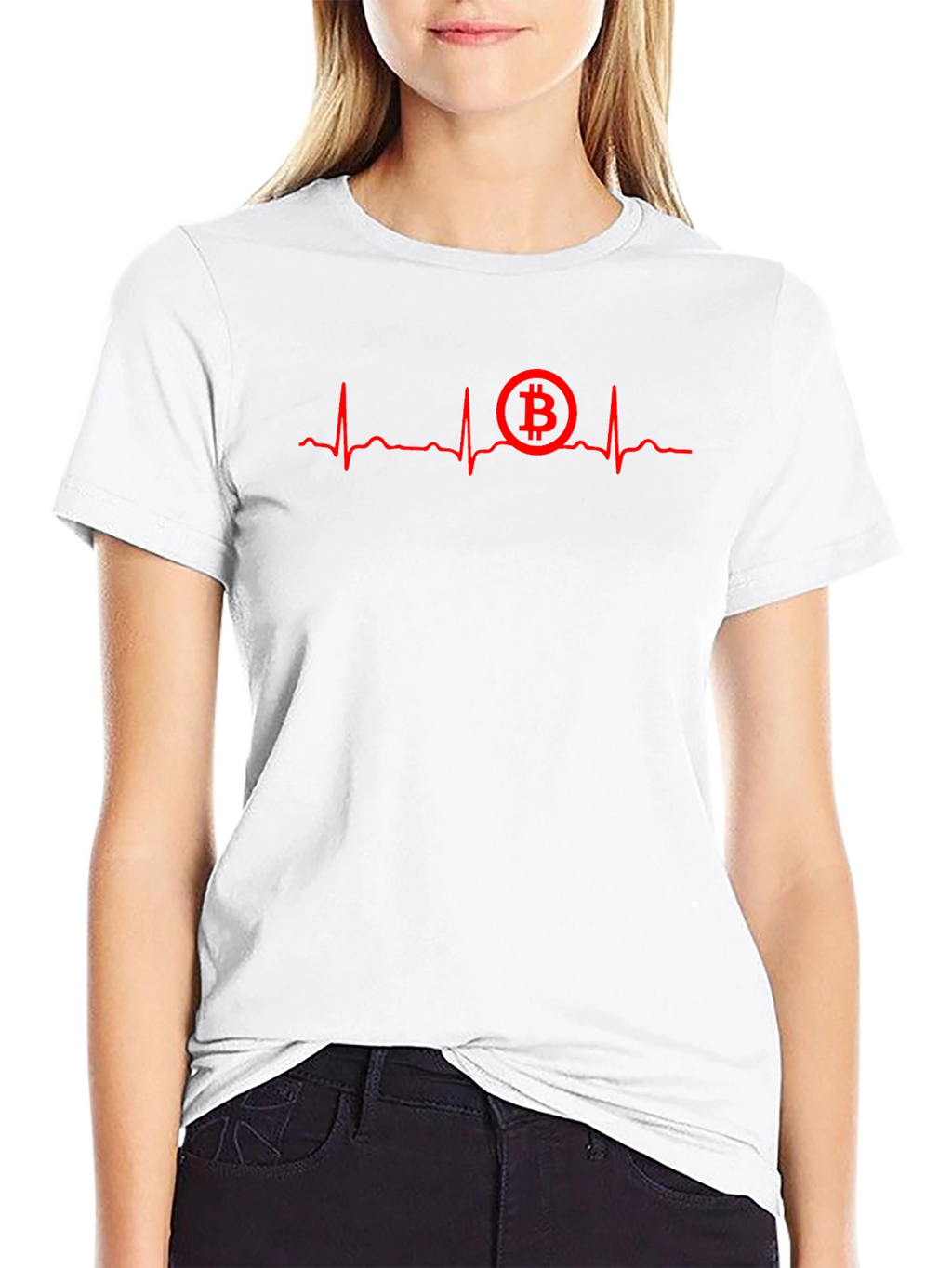 Bitcoin Heartbeat T-Shirt - Crypto Lover Tee