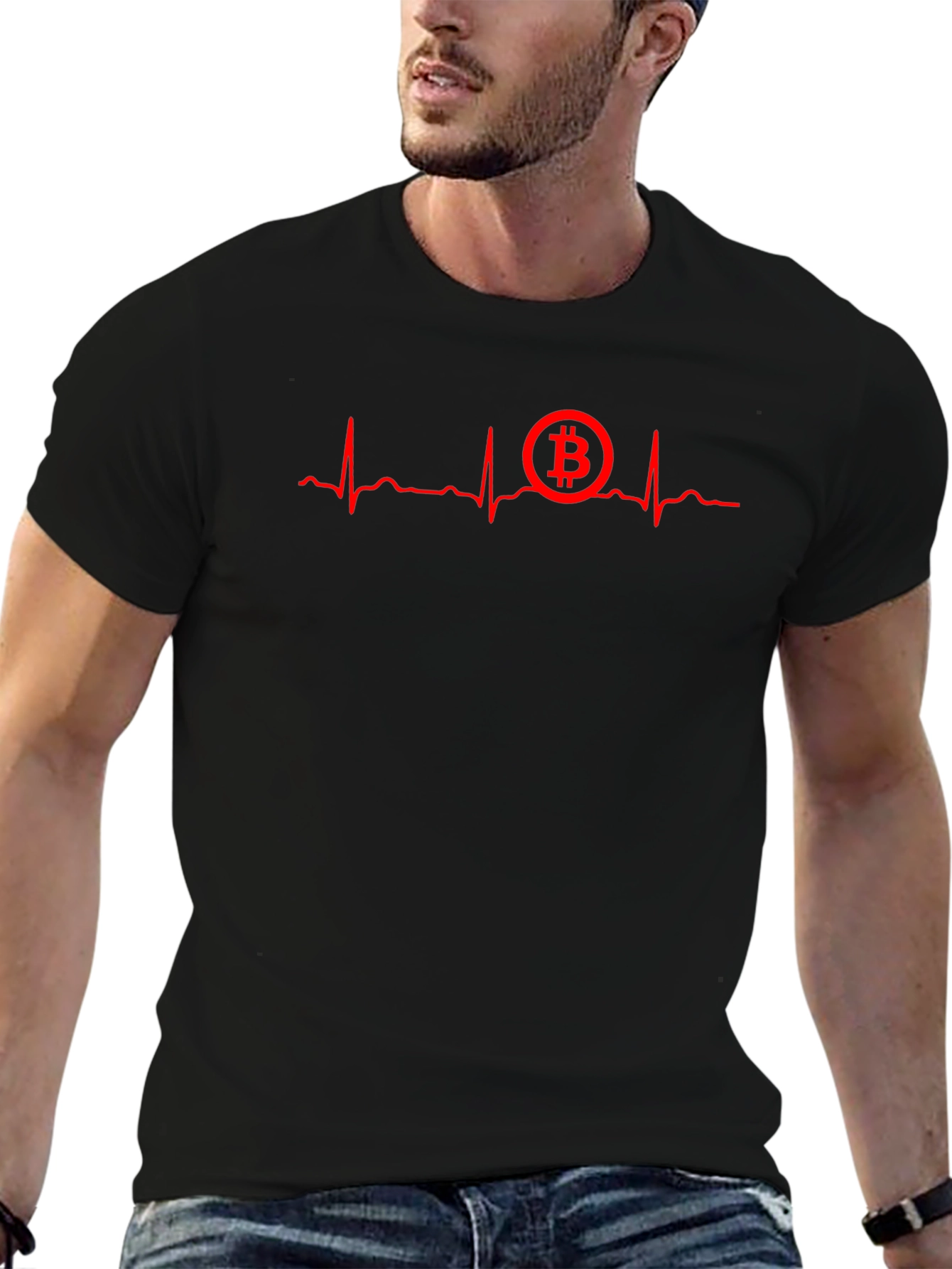 Bitcoin Heartbeat T-Shirt - Crypto Lover Tee