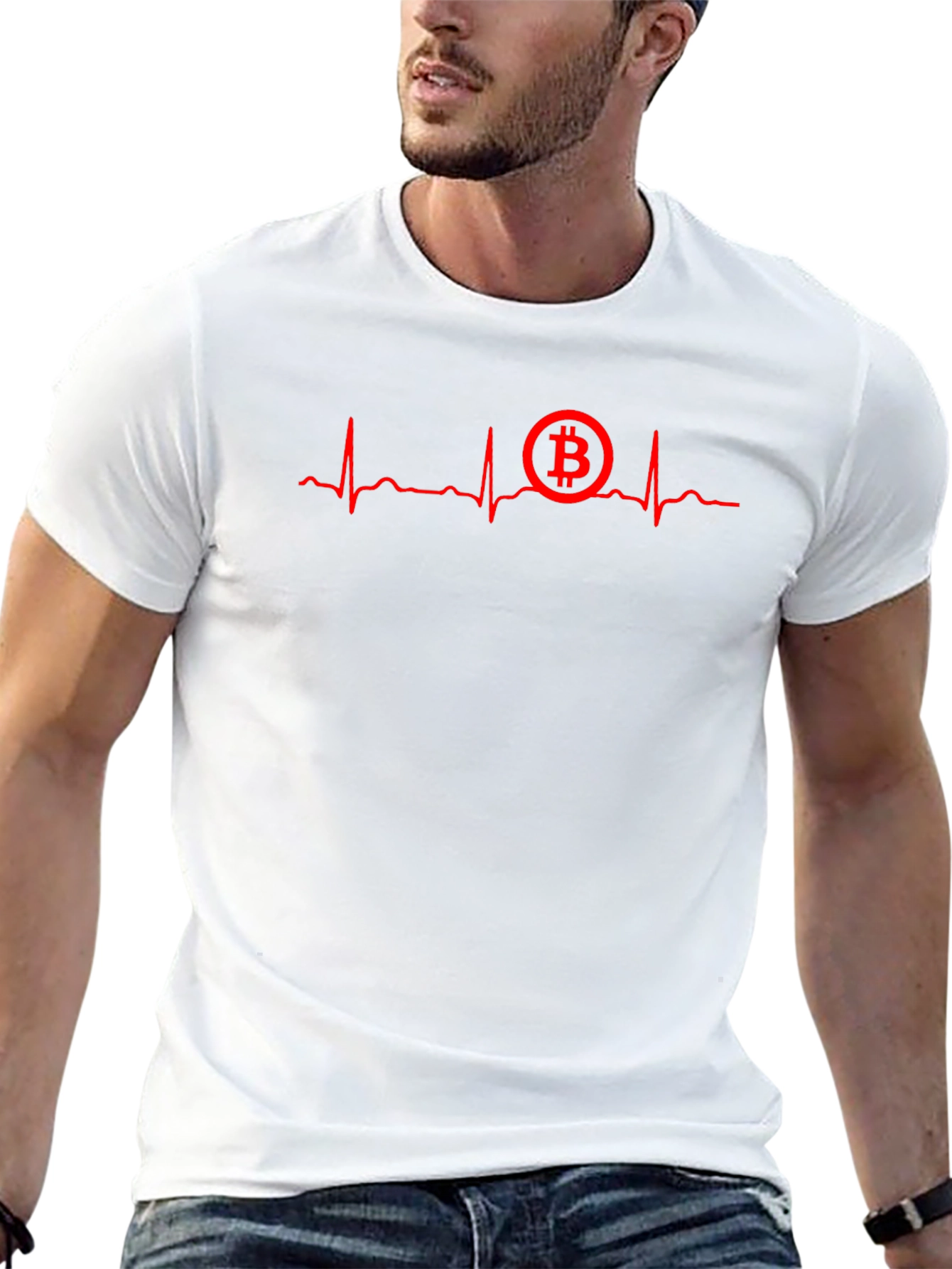 Bitcoin Heartbeat T-Shirt - Crypto Lover Tee