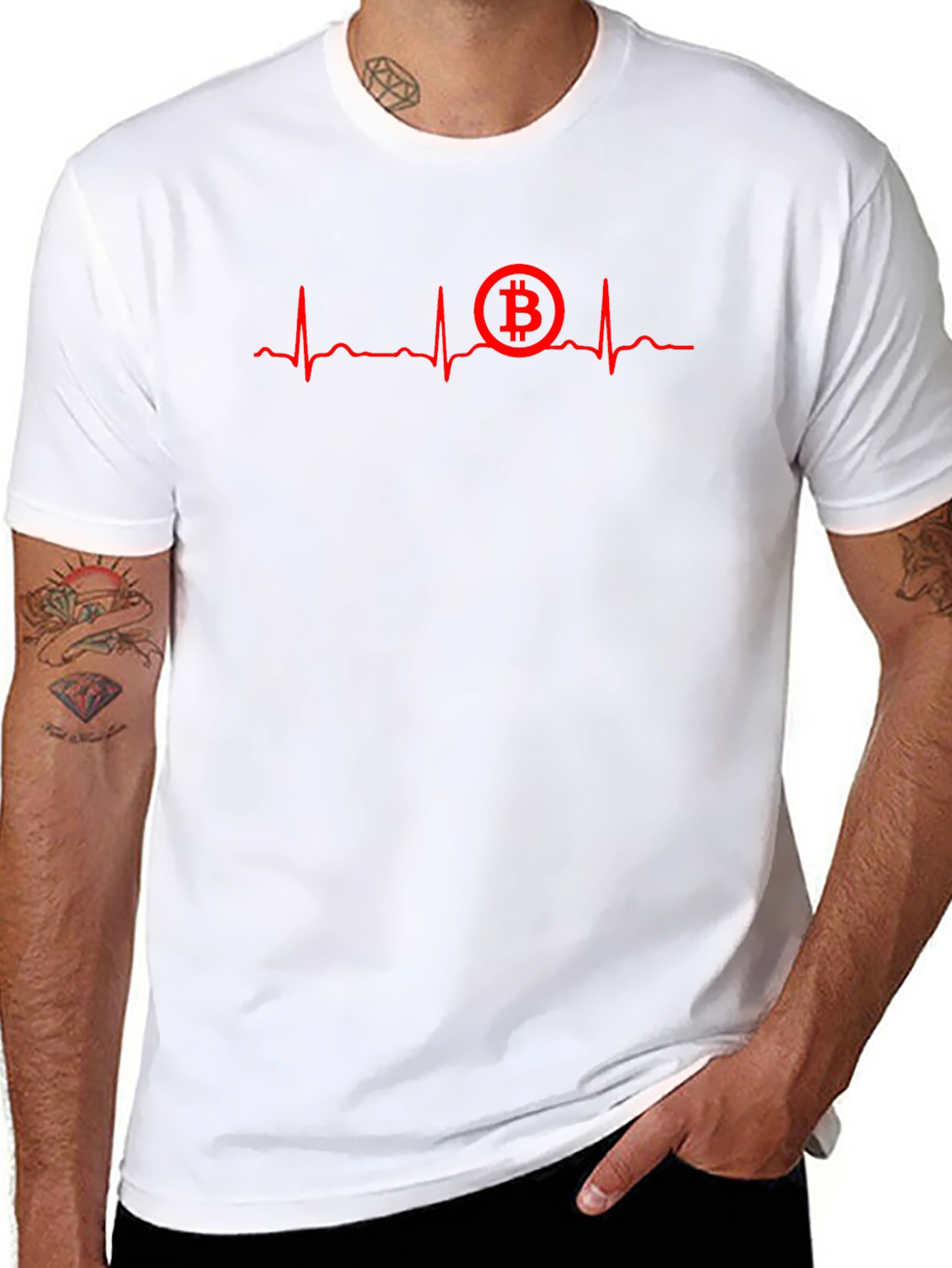Bitcoin Heartbeat T-Shirt - Crypto Lover Tee