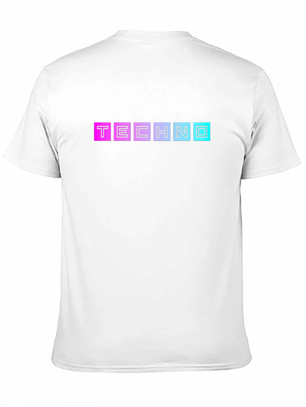 Retro Techno Graphic T-Shirt - Black Cotton Blend Tee