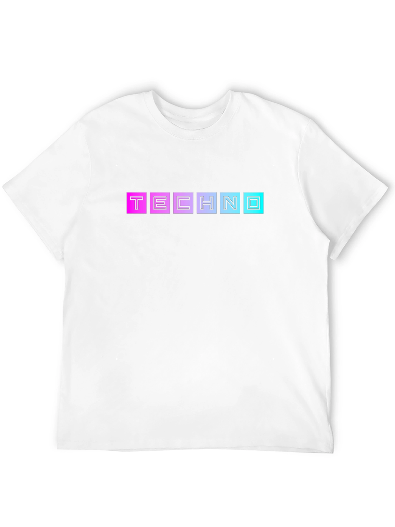 Retro Techno Graphic T-Shirt - Black Cotton Blend Tee