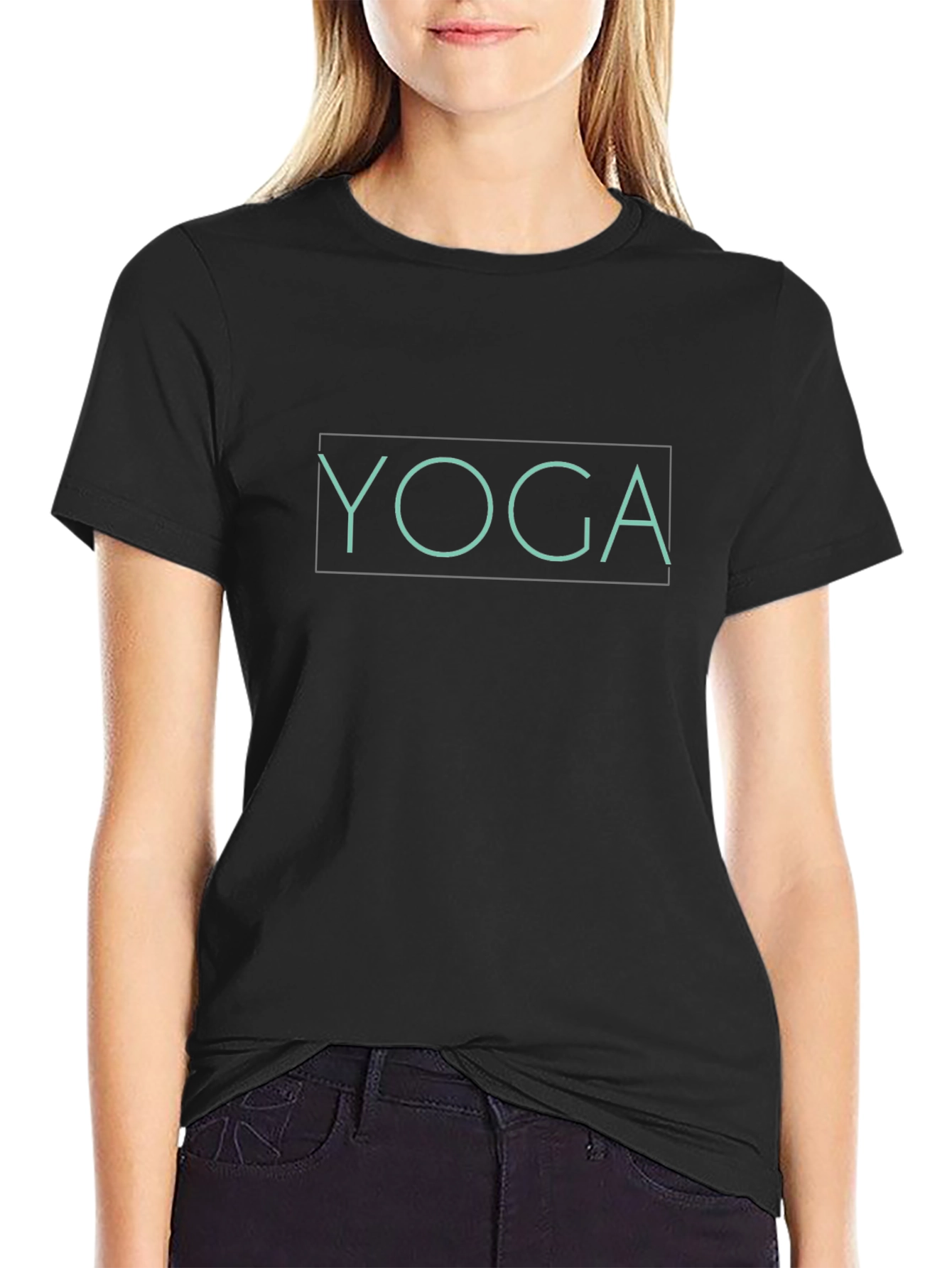 Yoga Graphic Black T-Shirt
