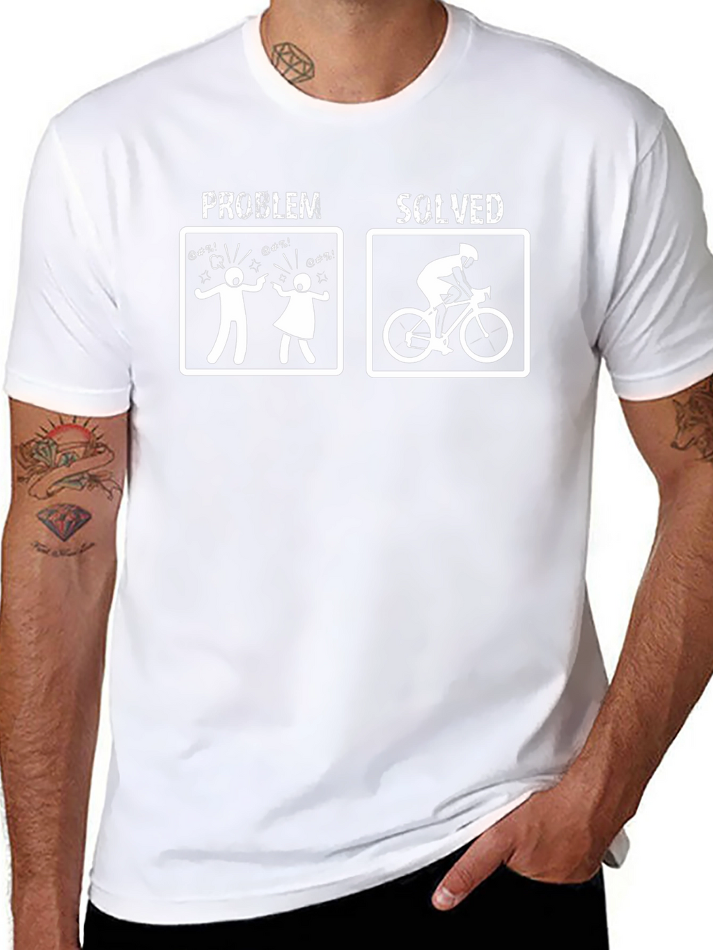 Problem Solved Biker T-Shirt