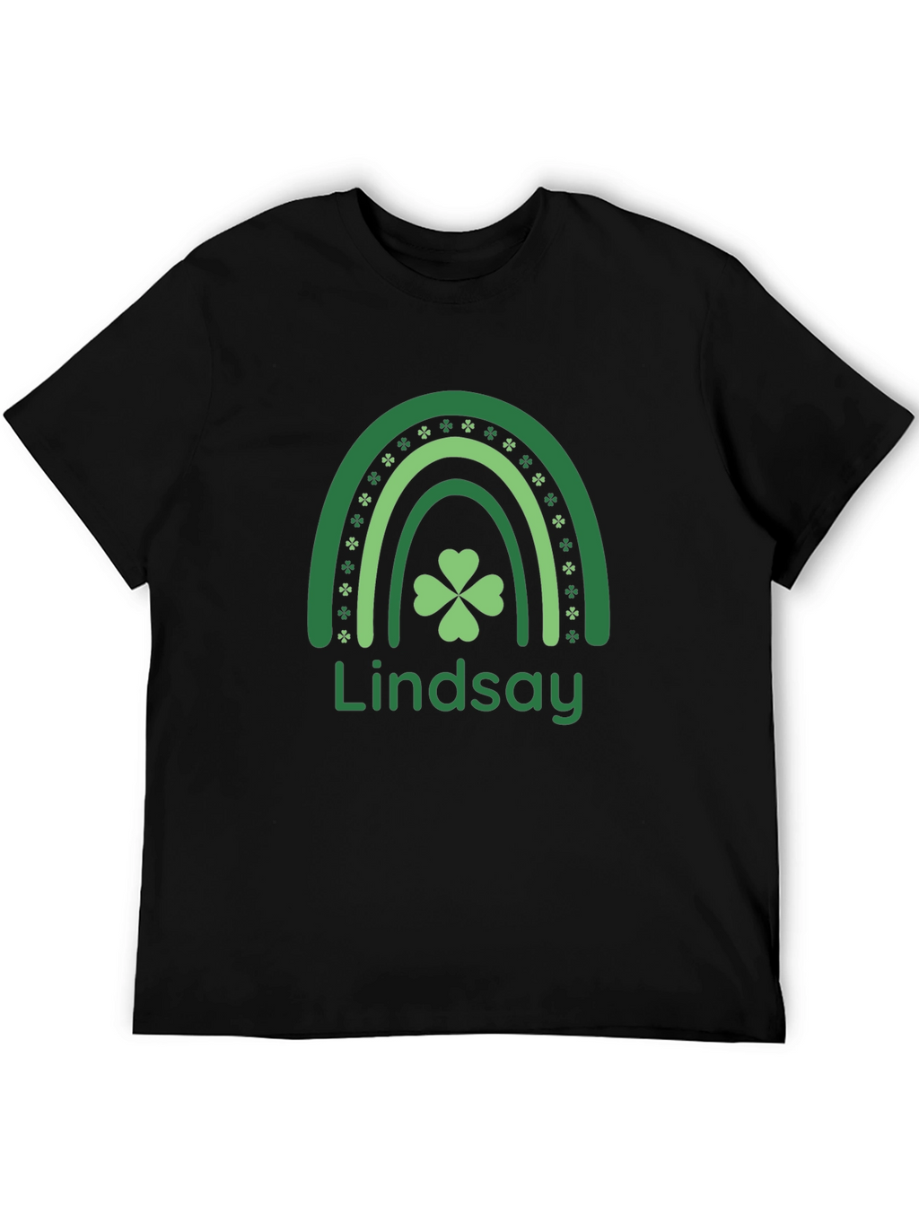Personalized St. Patricks Day Rainbow Clover T-Shirt