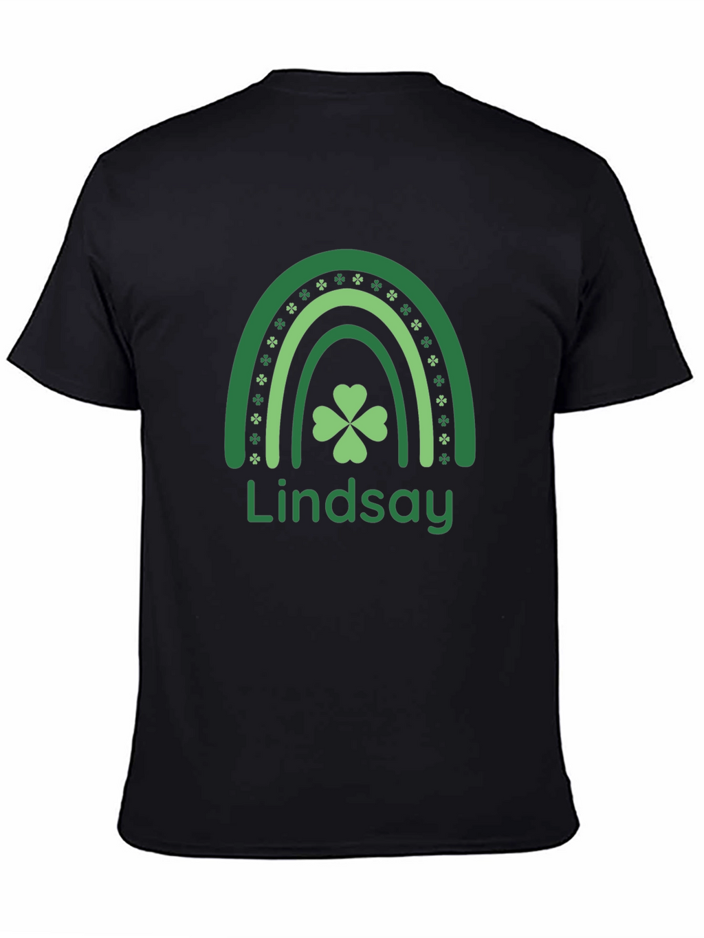 Personalized St. Patricks Day Rainbow Clover T-Shirt