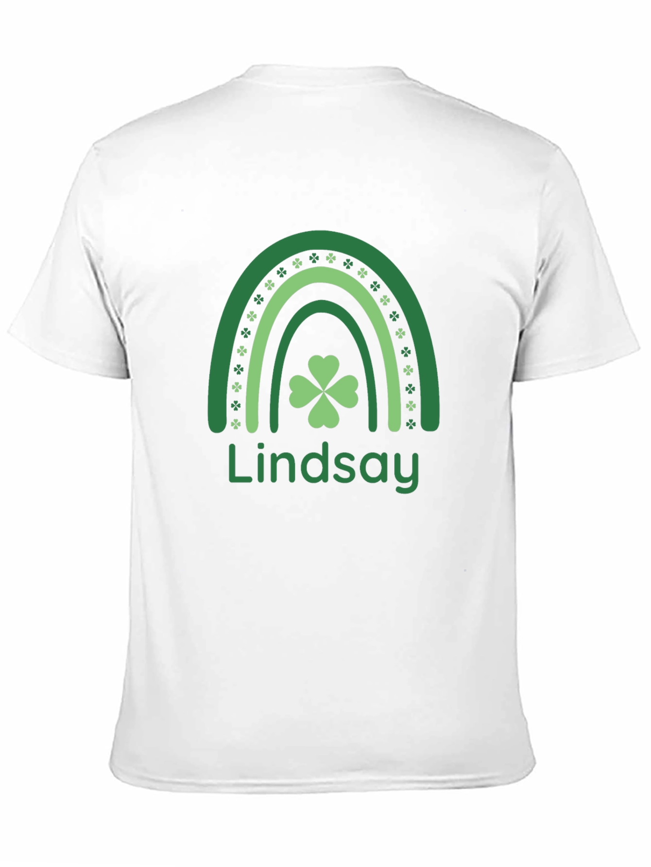 Personalized St. Patricks Day Rainbow Clover T-Shirt