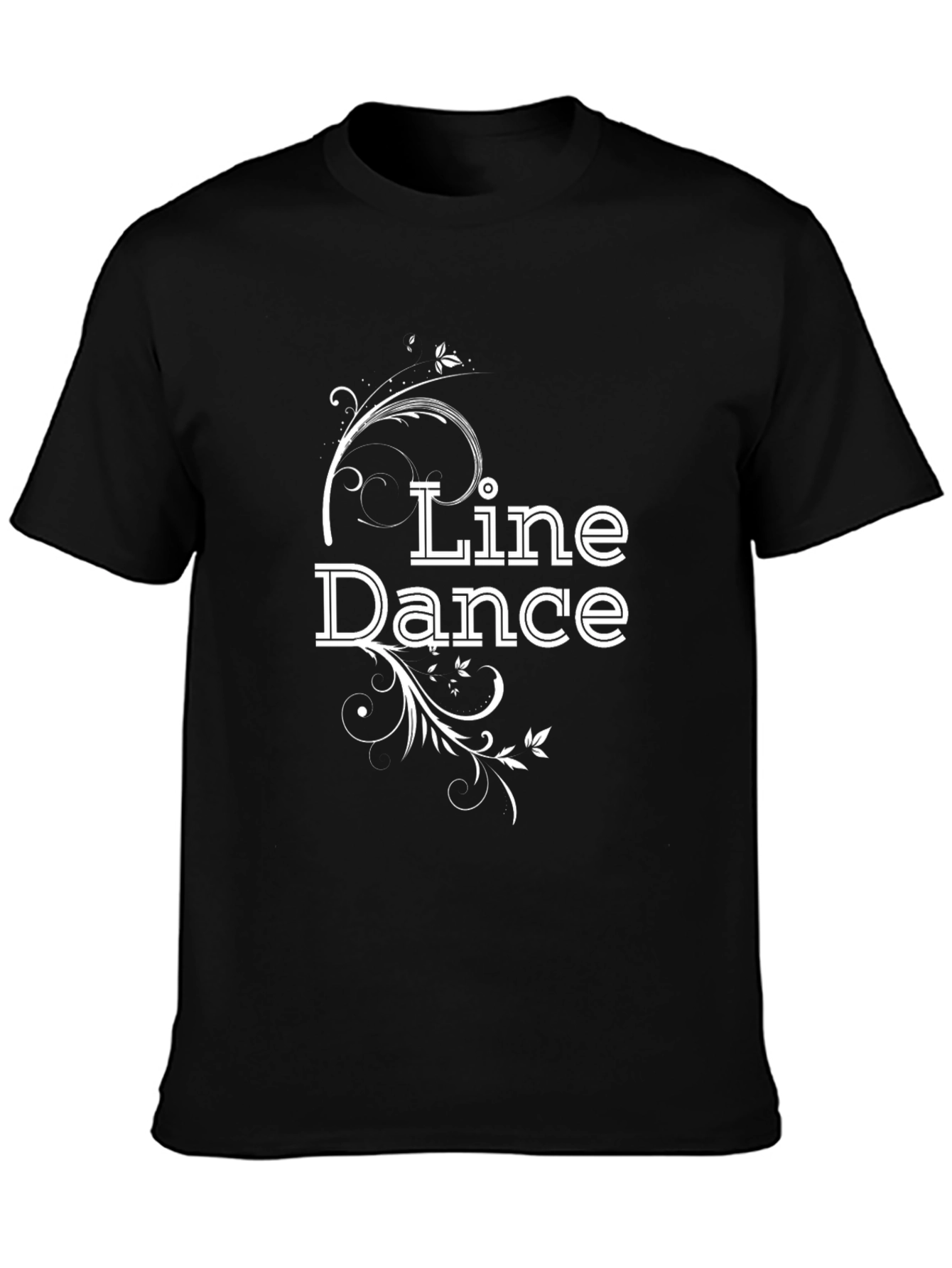 Line Dance Black Graphic Tee