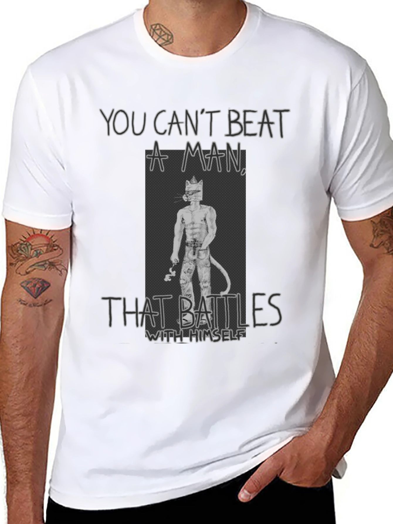 You Cant Beat a Man T-Shirt