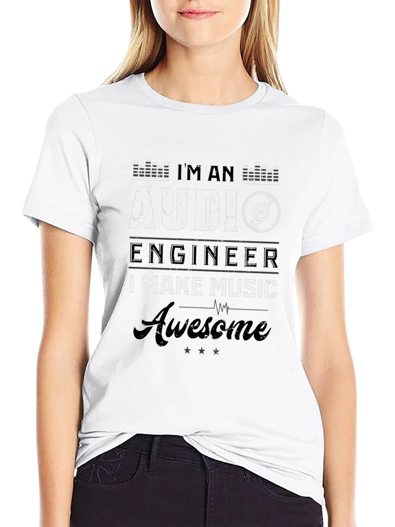 Audi Engineer Music T-Shirt - Awesome Gift
