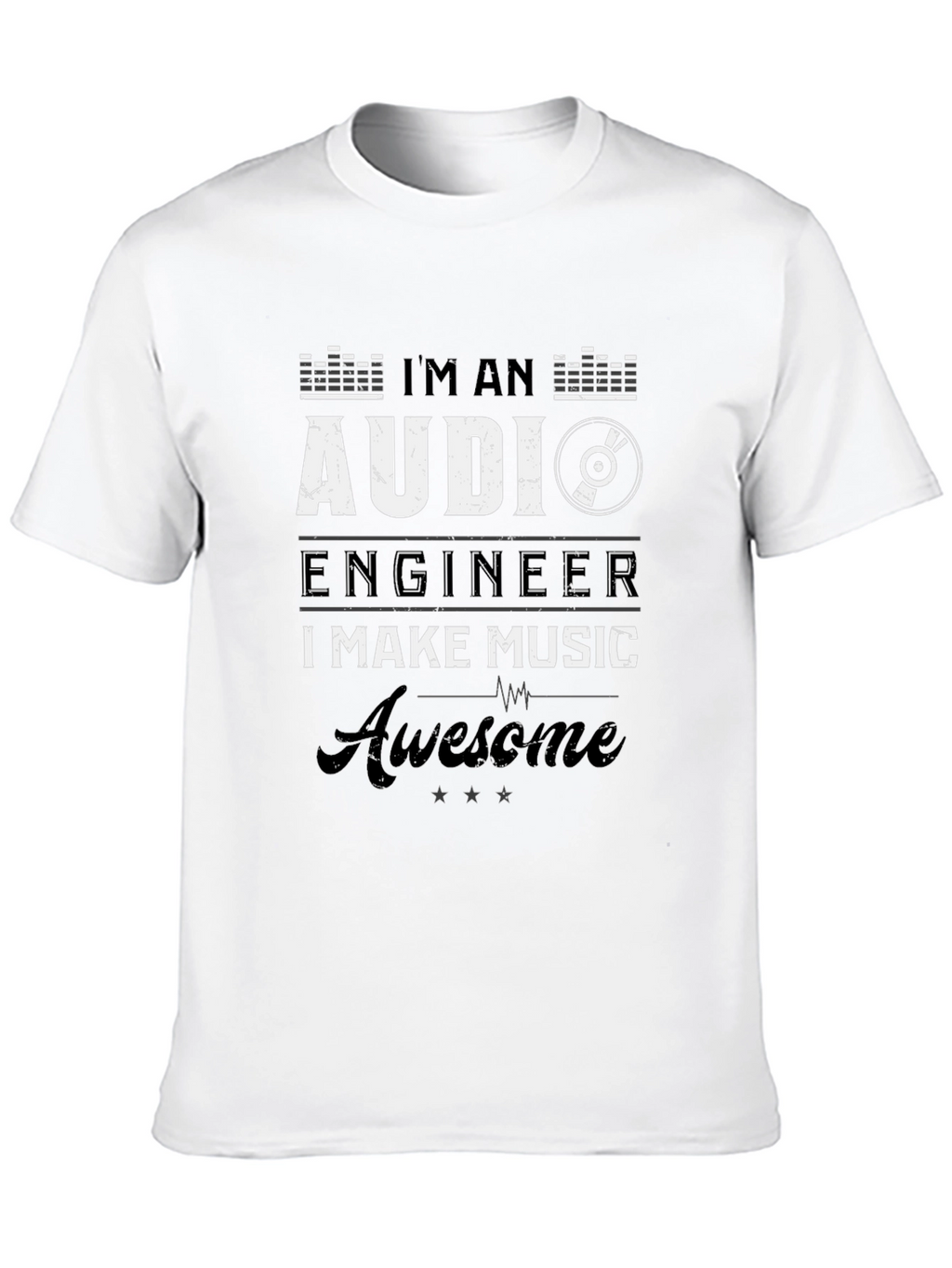 Audi Engineer Music T-Shirt - Awesome Gift