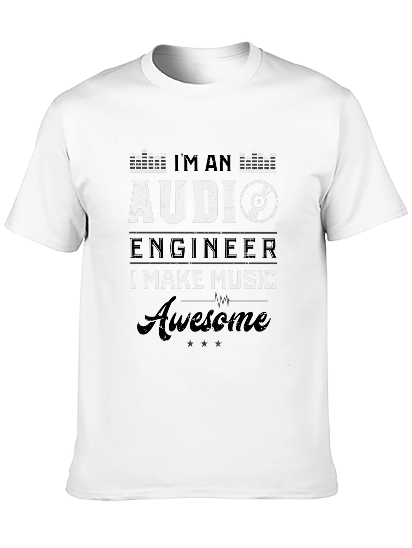 Audi Engineer Music T-Shirt - Awesome Gift