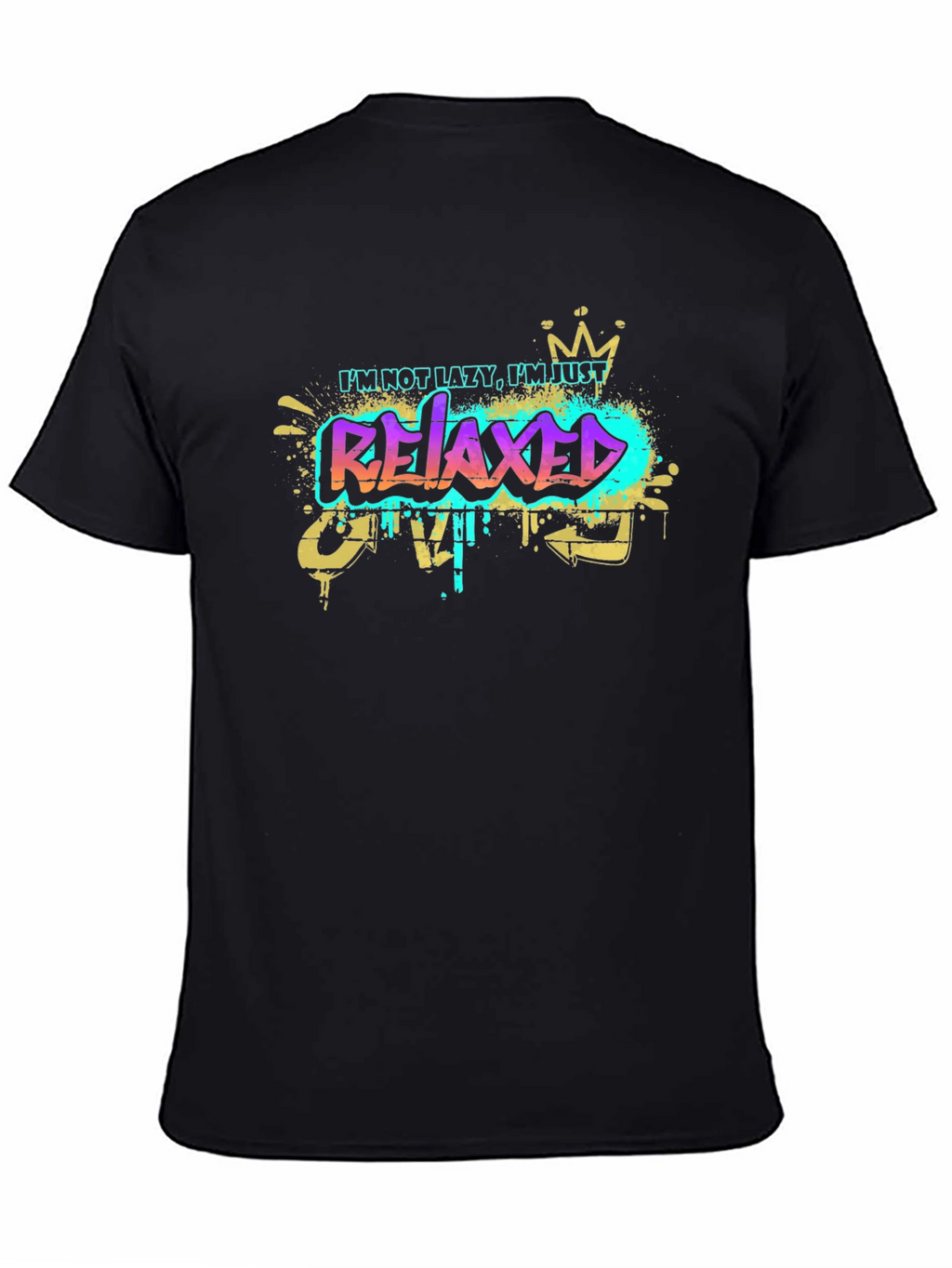 Relaxed Graphic T-Shirt - Mens Black Tee