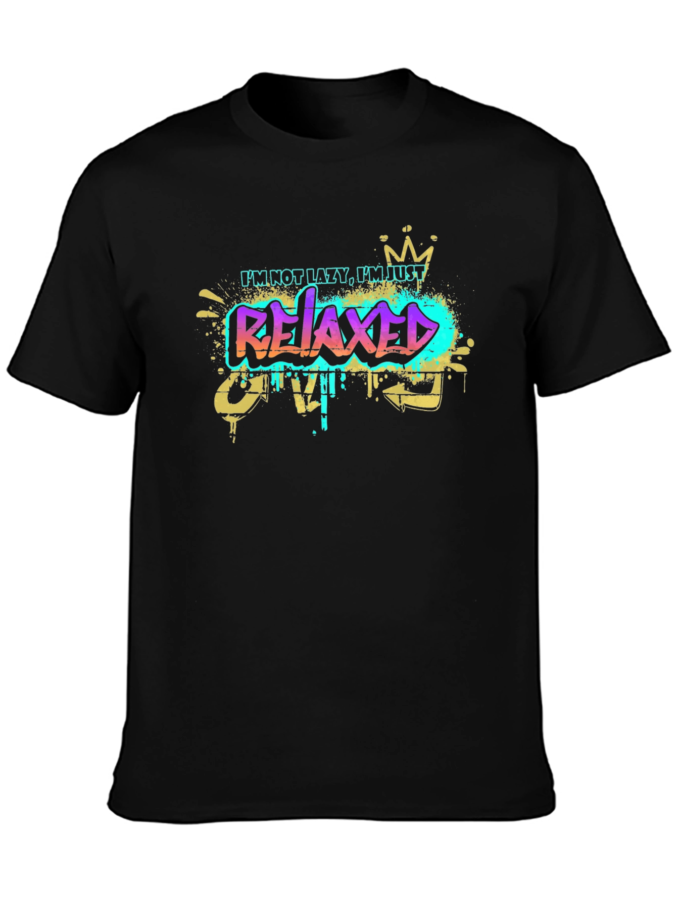 Relaxed Graphic T-Shirt - Mens Black Tee