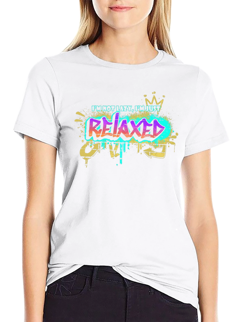 Relaxed Graphic T-Shirt - Mens Black Tee
