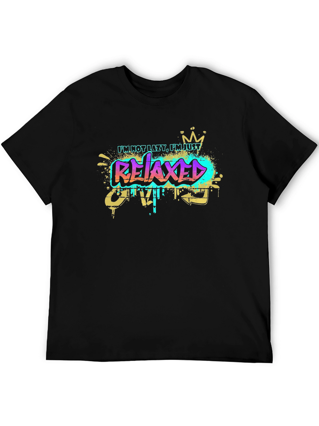 Relaxed Graphic T-Shirt - Mens Black Tee