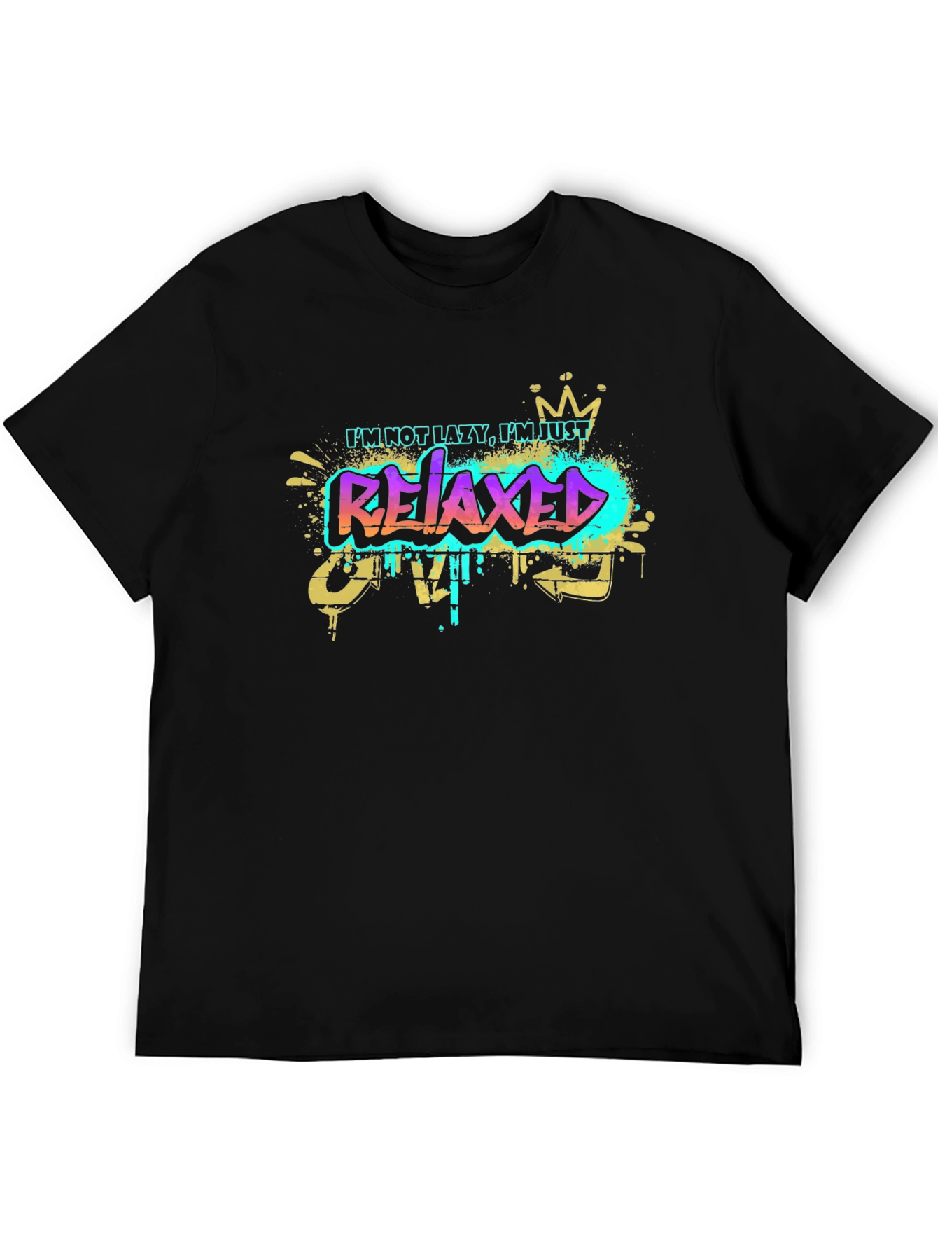 Relaxed Graphic T-Shirt - Mens Black Tee