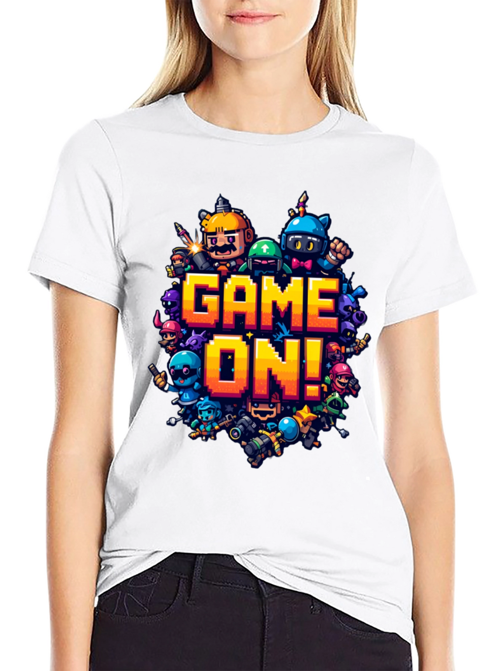 Game On! Black Graphic Tee