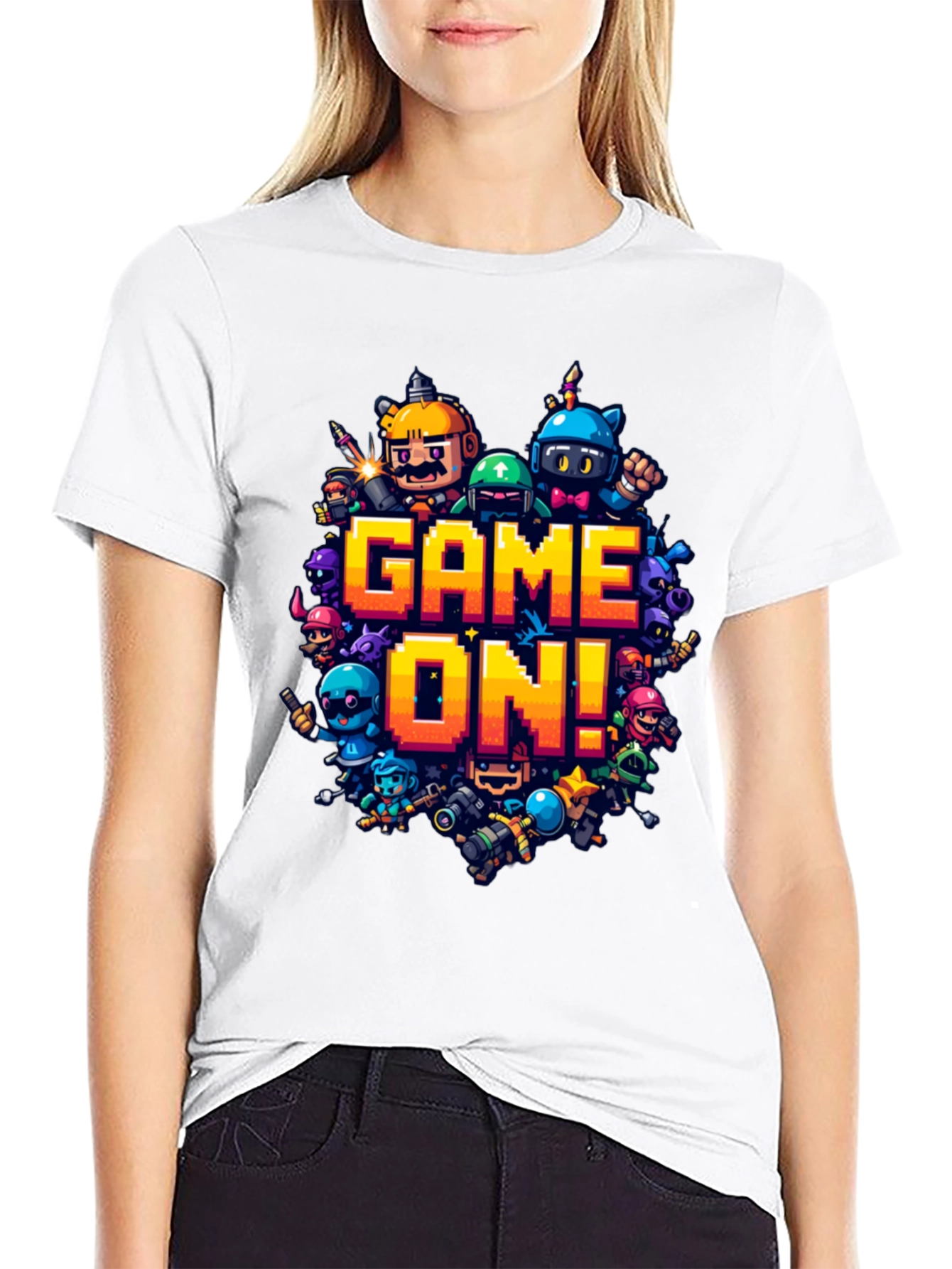 Game On! Black Graphic Tee