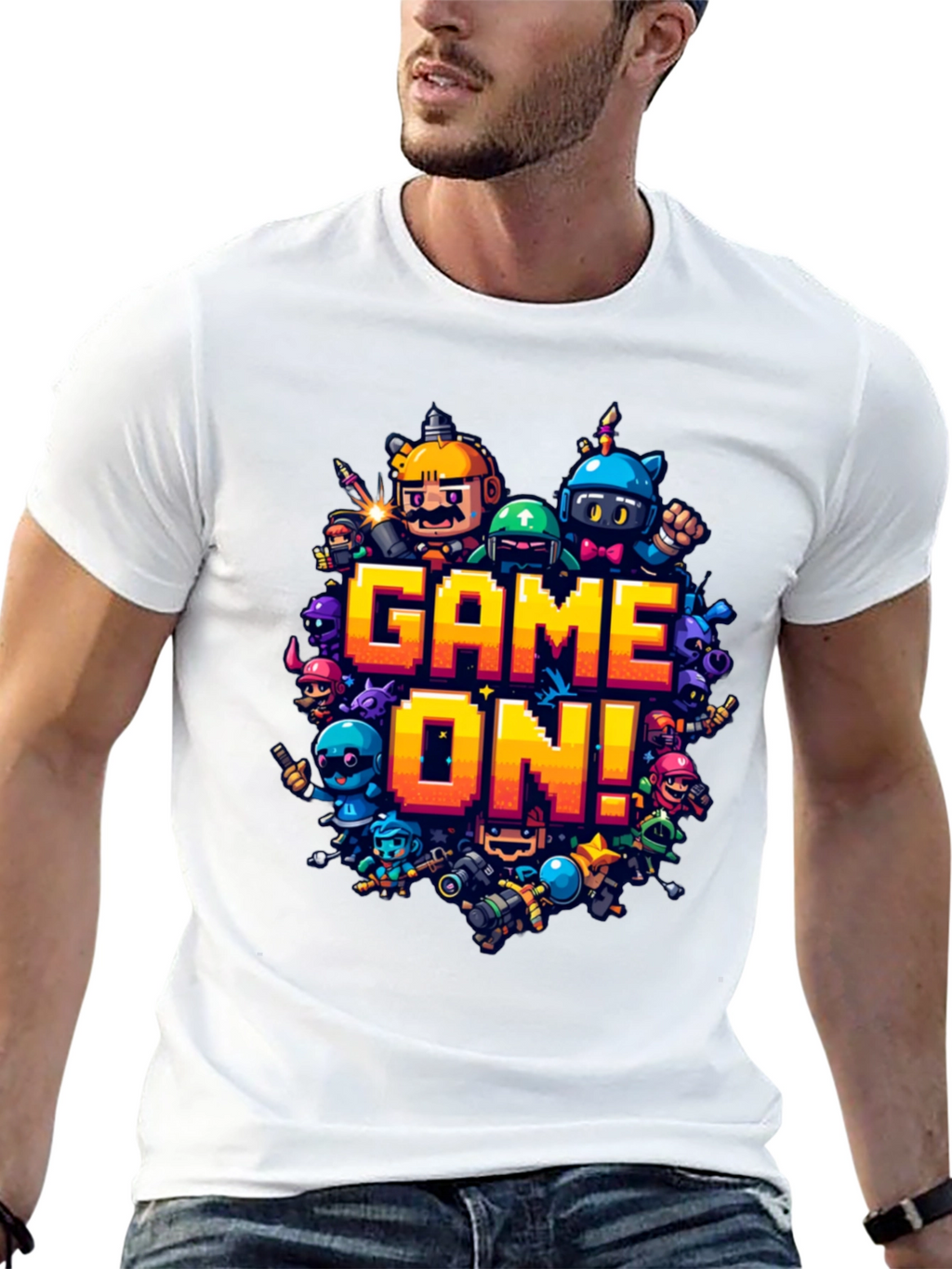 Game On! Black Graphic Tee