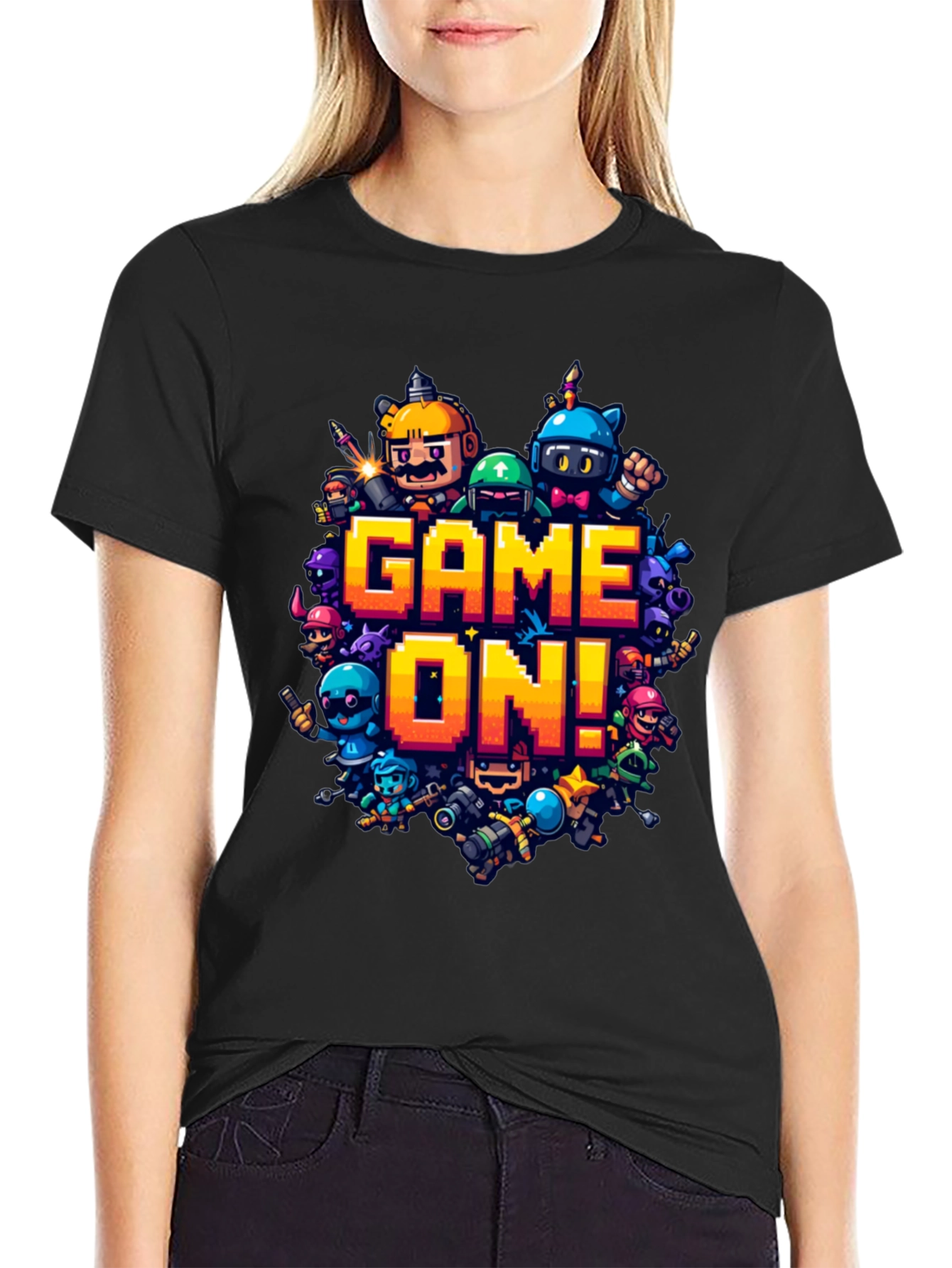 Game On! Black Graphic Tee
