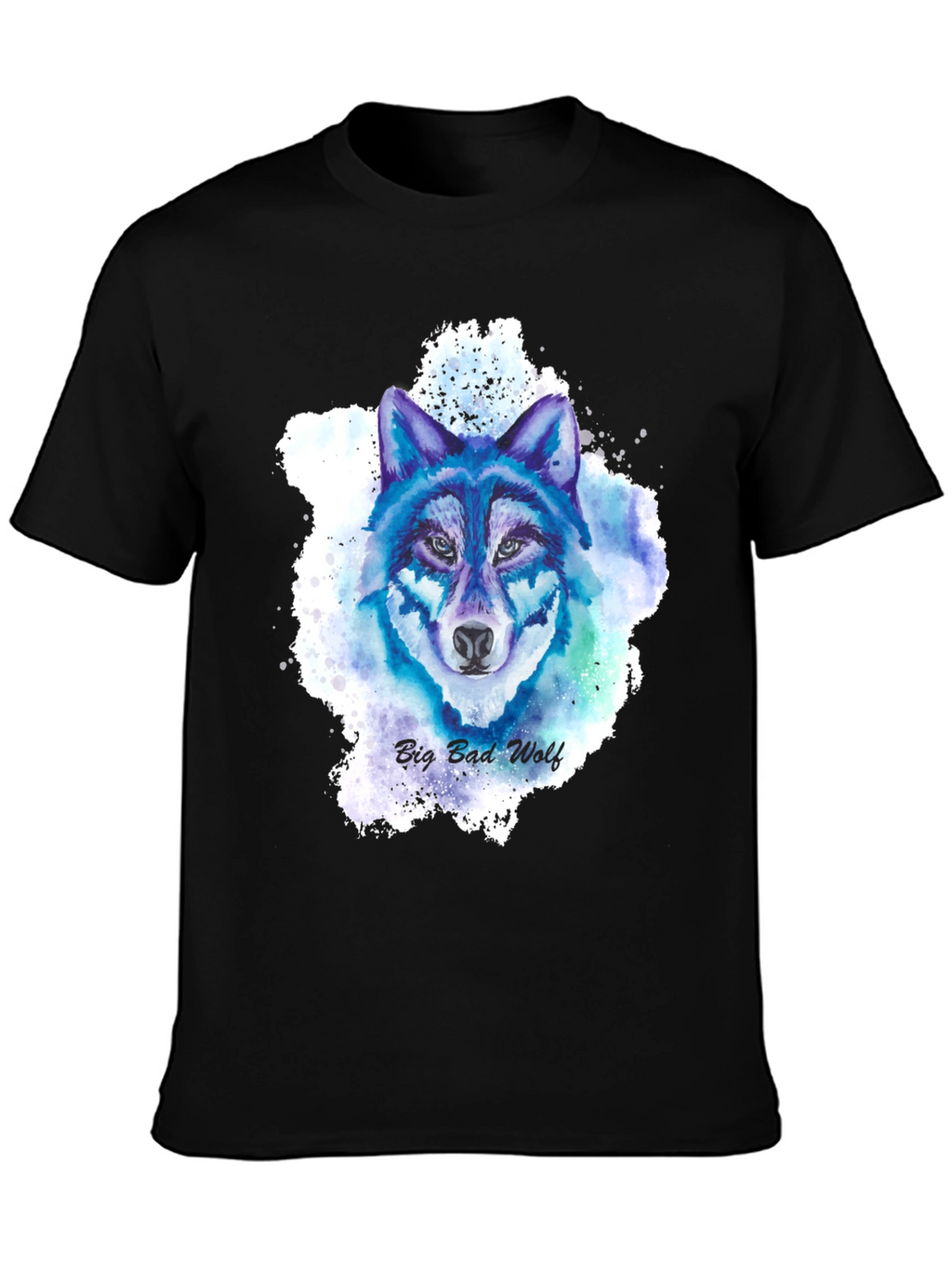 Big Bad Wolf Graphic Tee - Mens Black T-Shirt