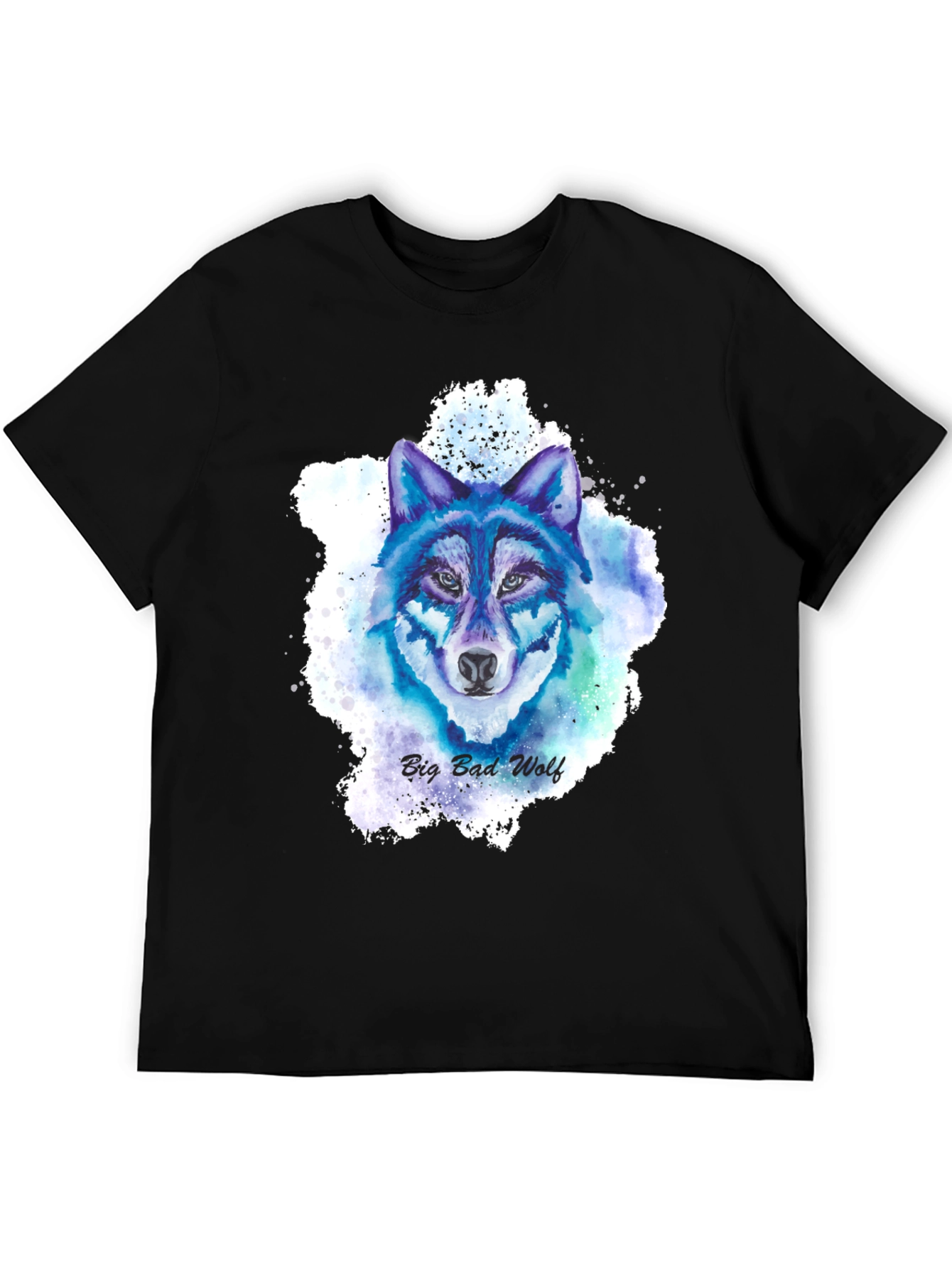 Big Bad Wolf Graphic Tee - Mens Black T-Shirt