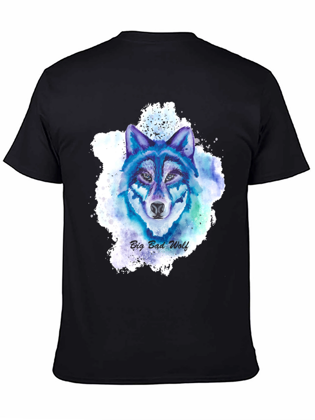 Big Bad Wolf Graphic Tee - Mens Black T-Shirt