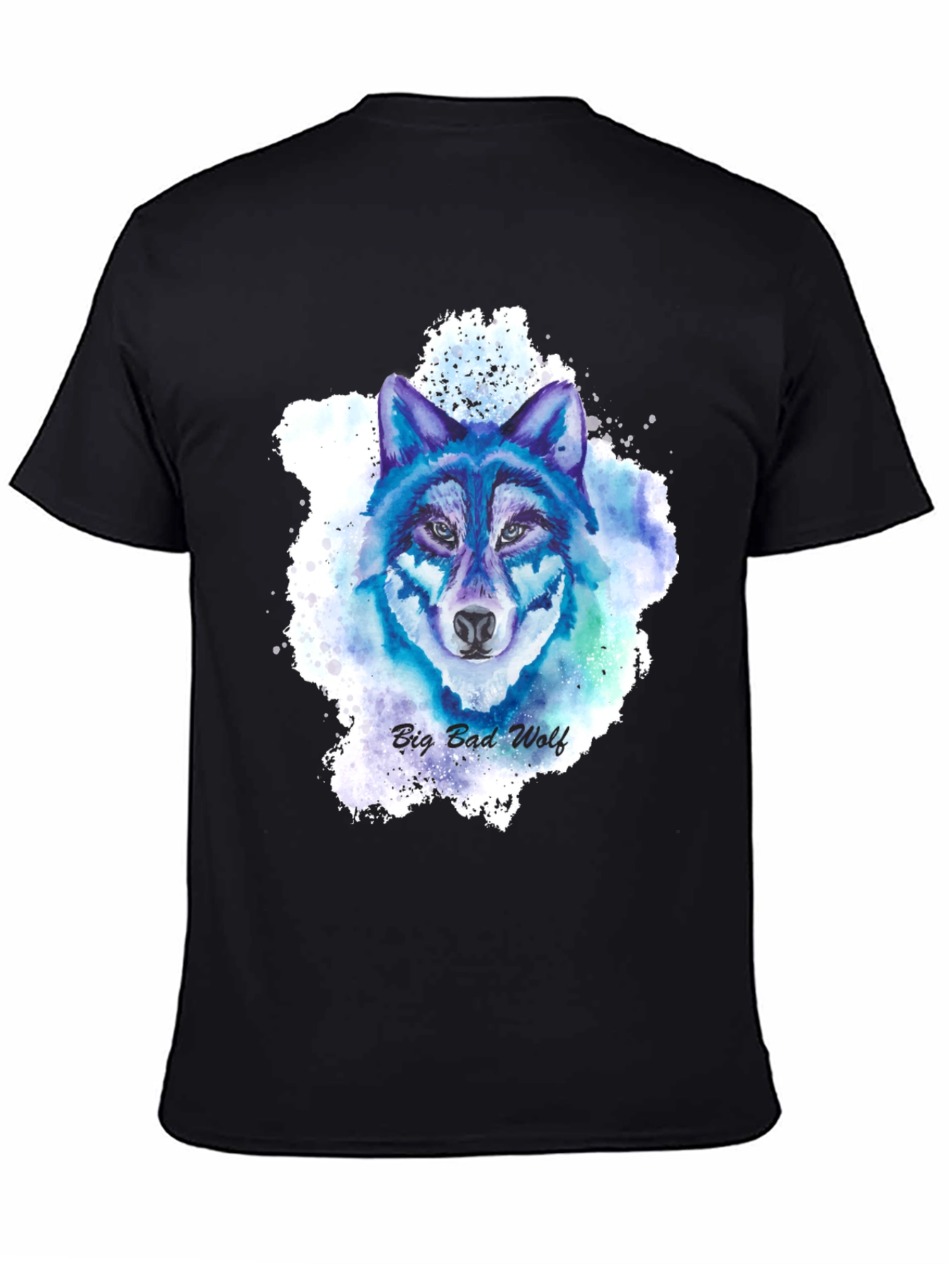 Big Bad Wolf Graphic Tee - Mens Black T-Shirt