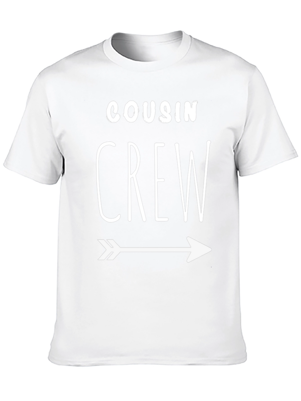 Cousin Crew Black T-Shirt with Arrow Graphic Print