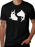 Yin Yang Tuna Graphic Tee - Black