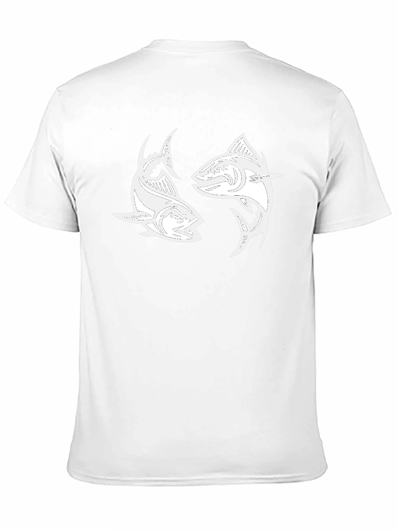 Yin Yang Tuna Graphic Tee - Black