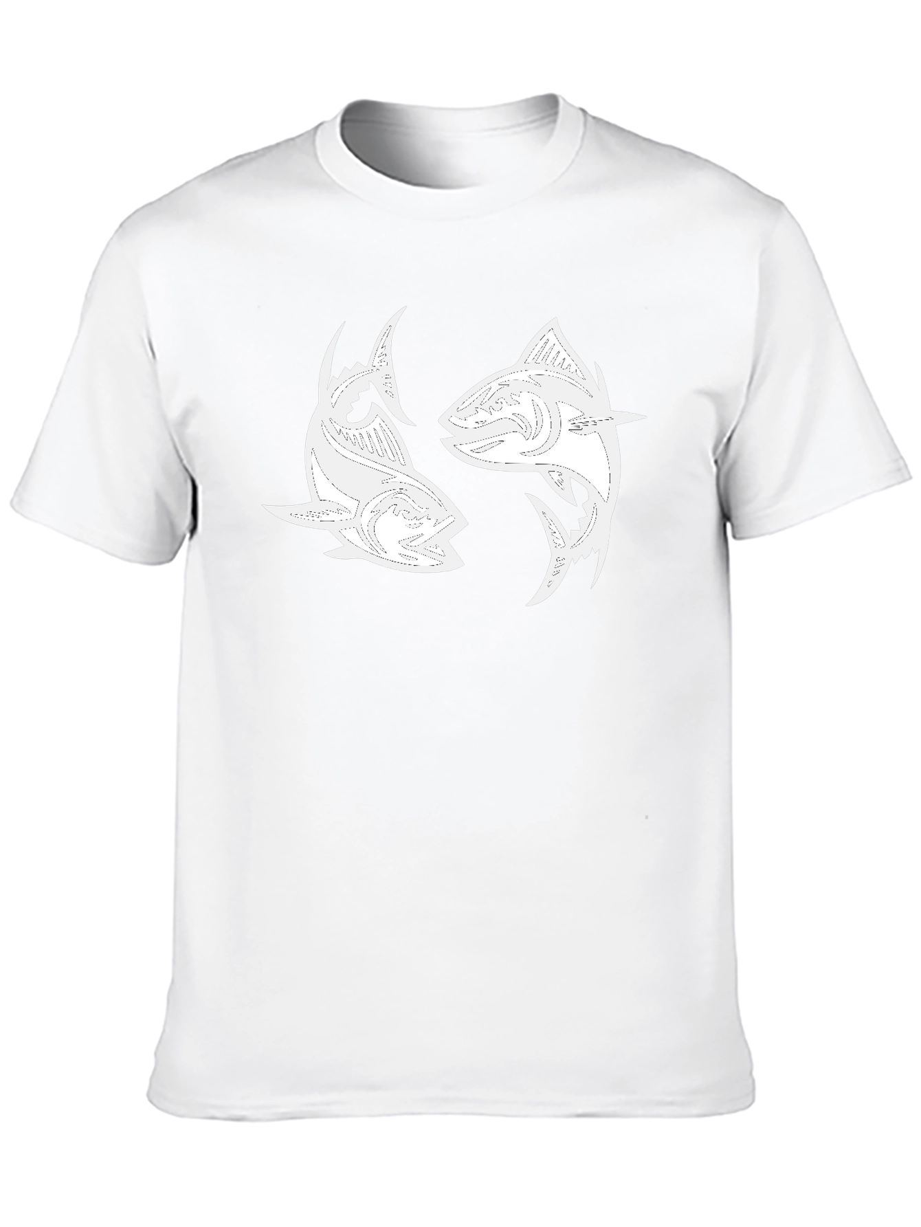 Yin Yang Tuna Graphic Tee - Black