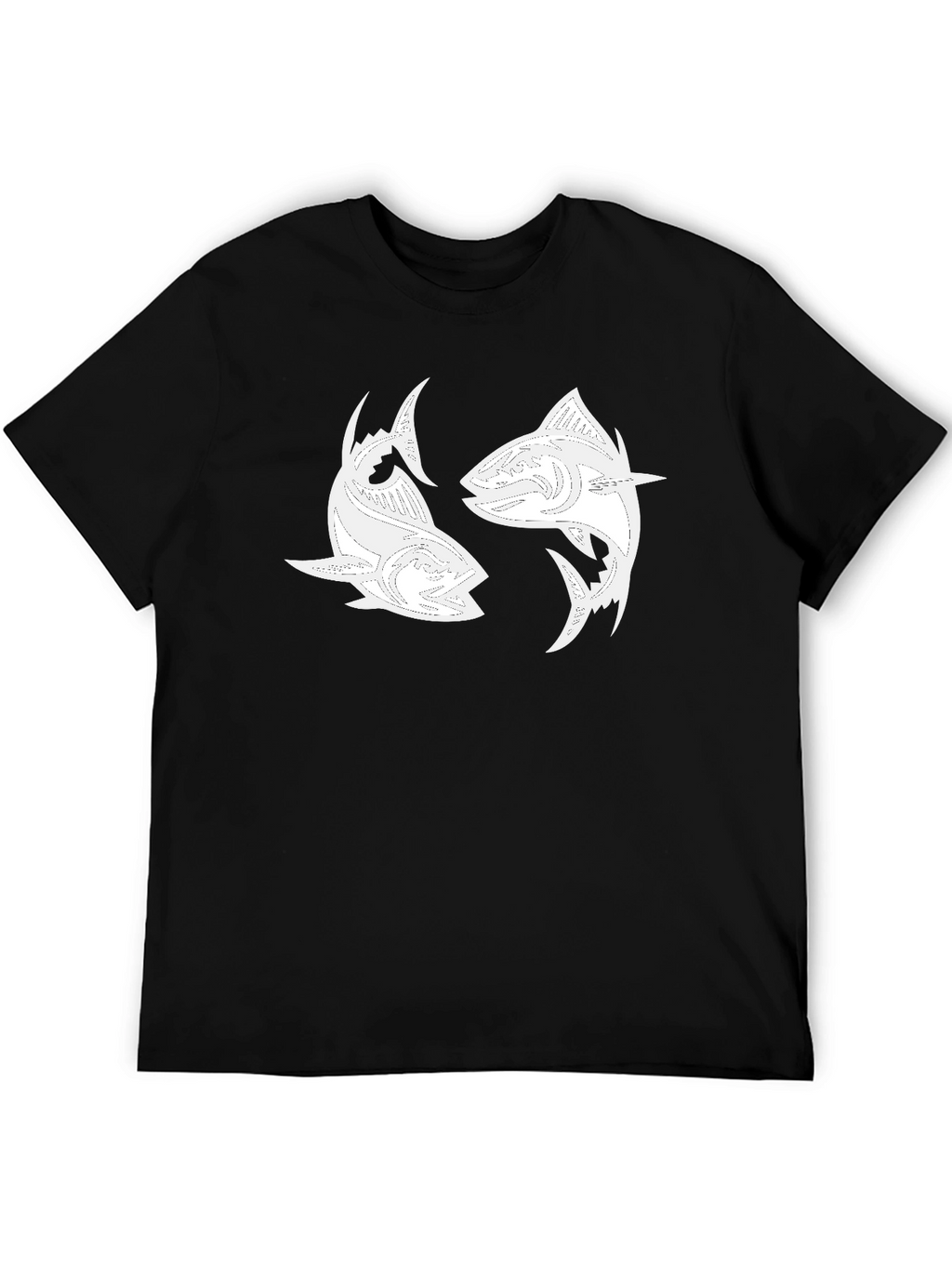 Yin Yang Tuna Graphic Tee - Black
