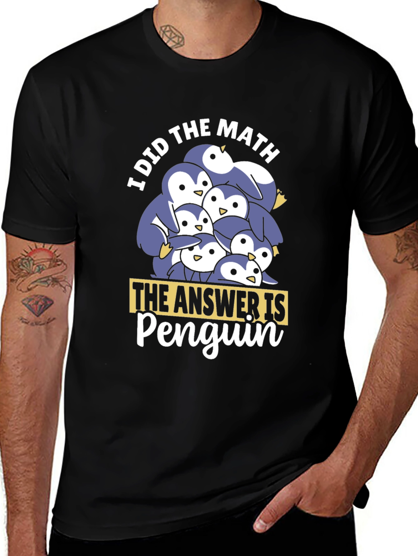 Penguin Math T-Shirt: Funny Equation Tee