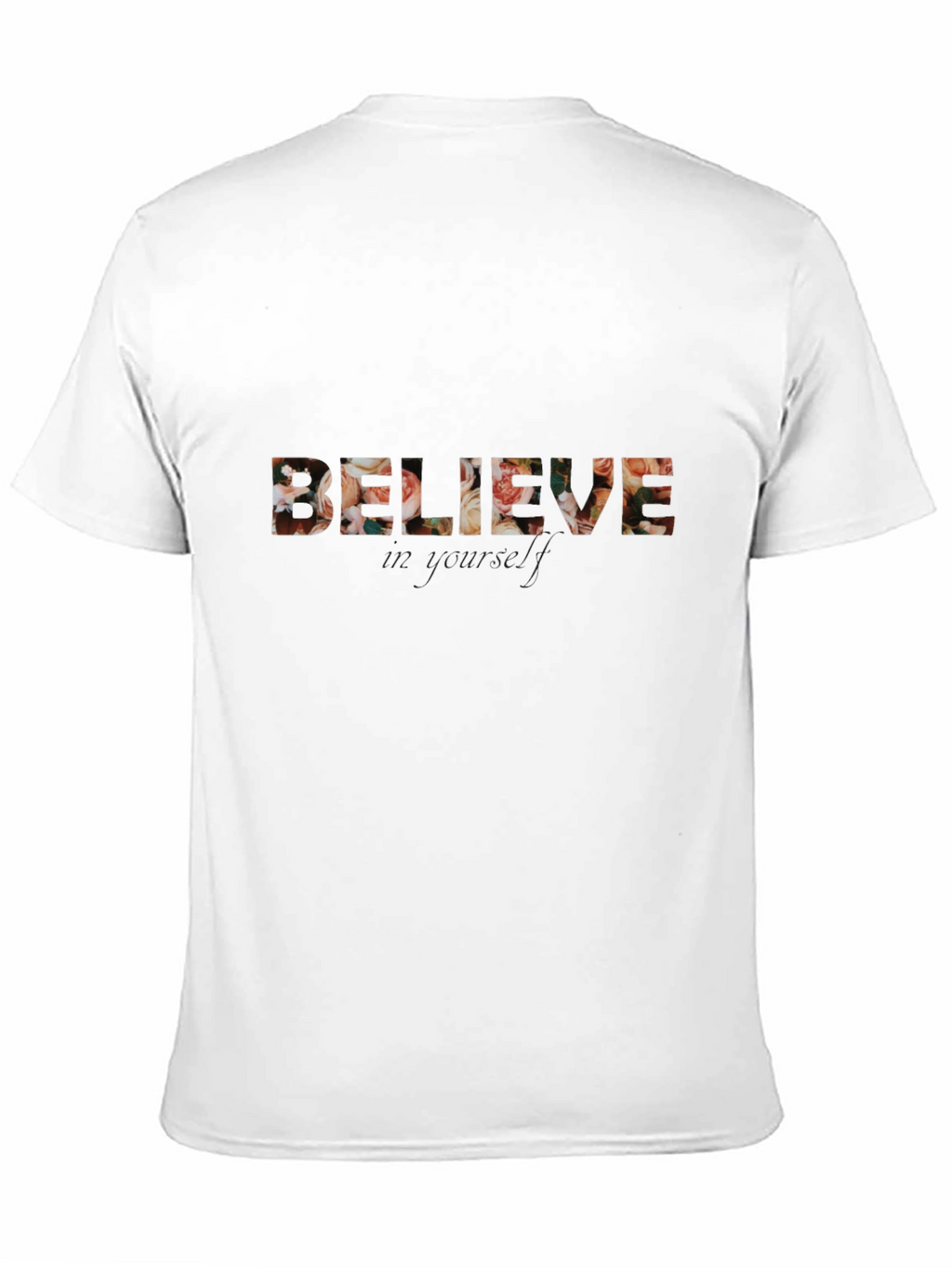 Floral Believe Graphic Tee - Trendy Casual Shirt