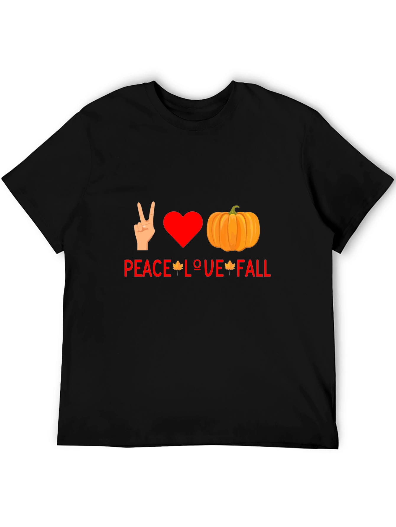 Peace Love Fall T-Shirt - Autumn Graphic Tee