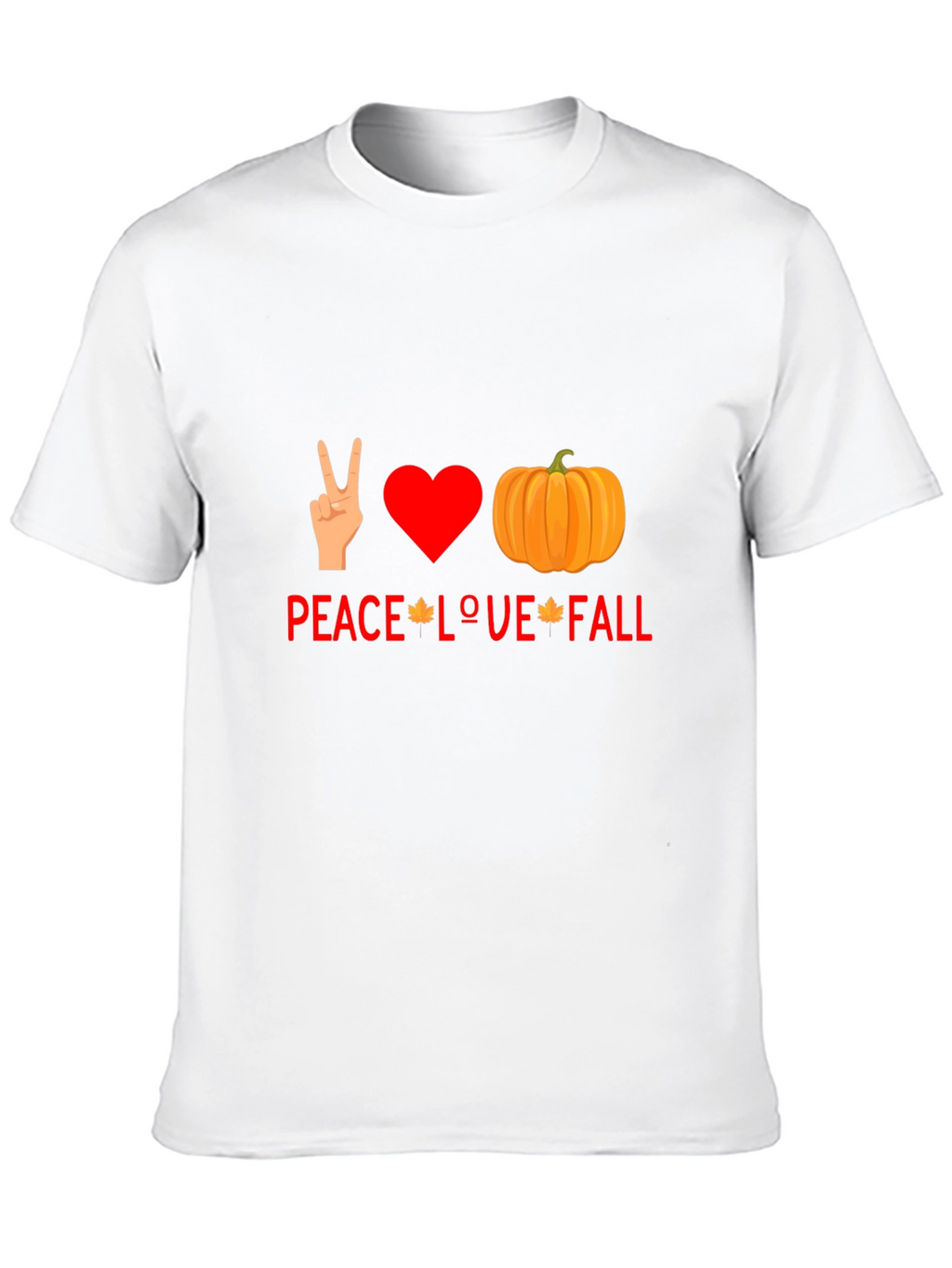 Peace Love Fall T-Shirt - Autumn Graphic Tee