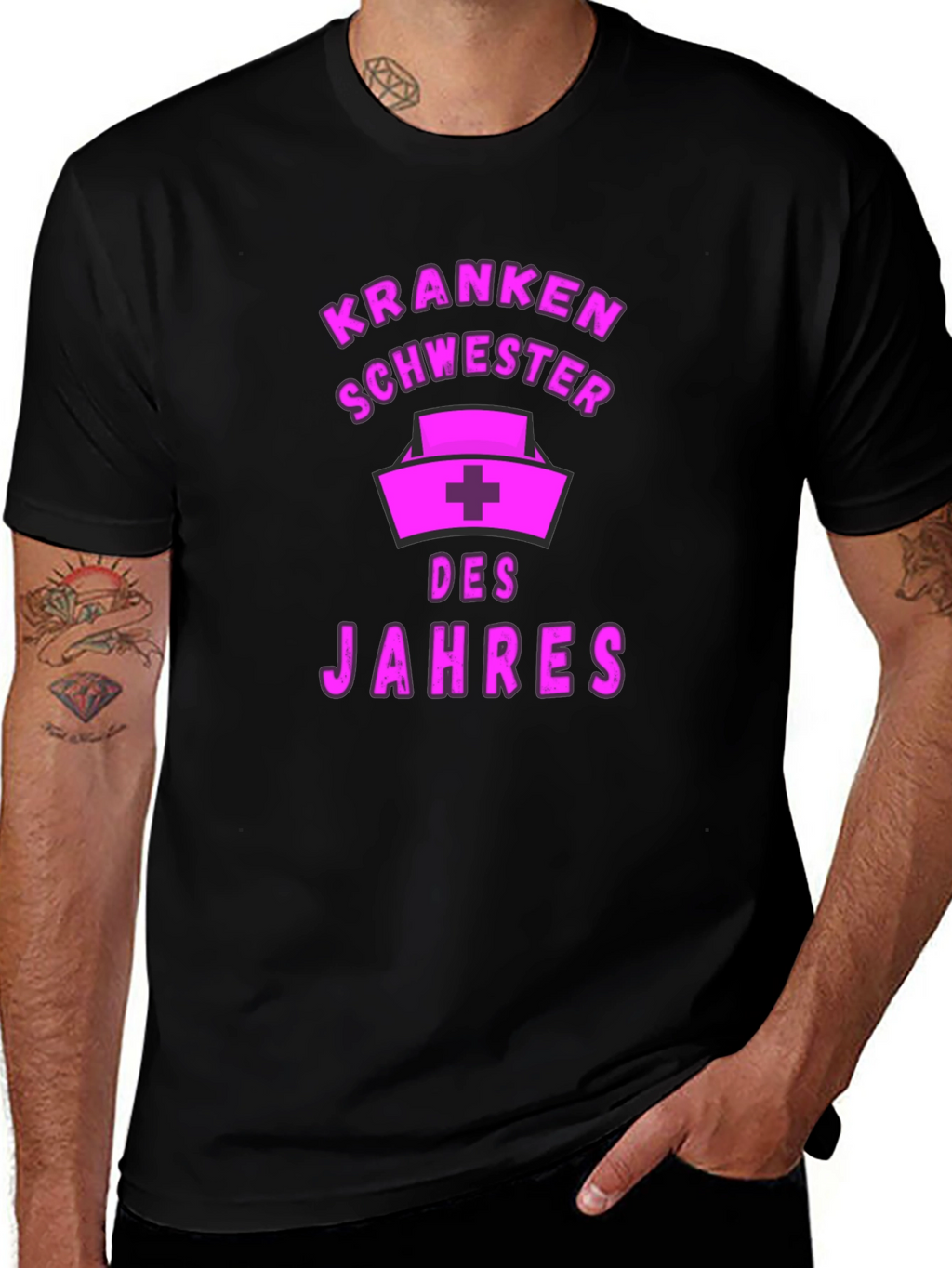 Nurse of the Year T-Shirt - Black