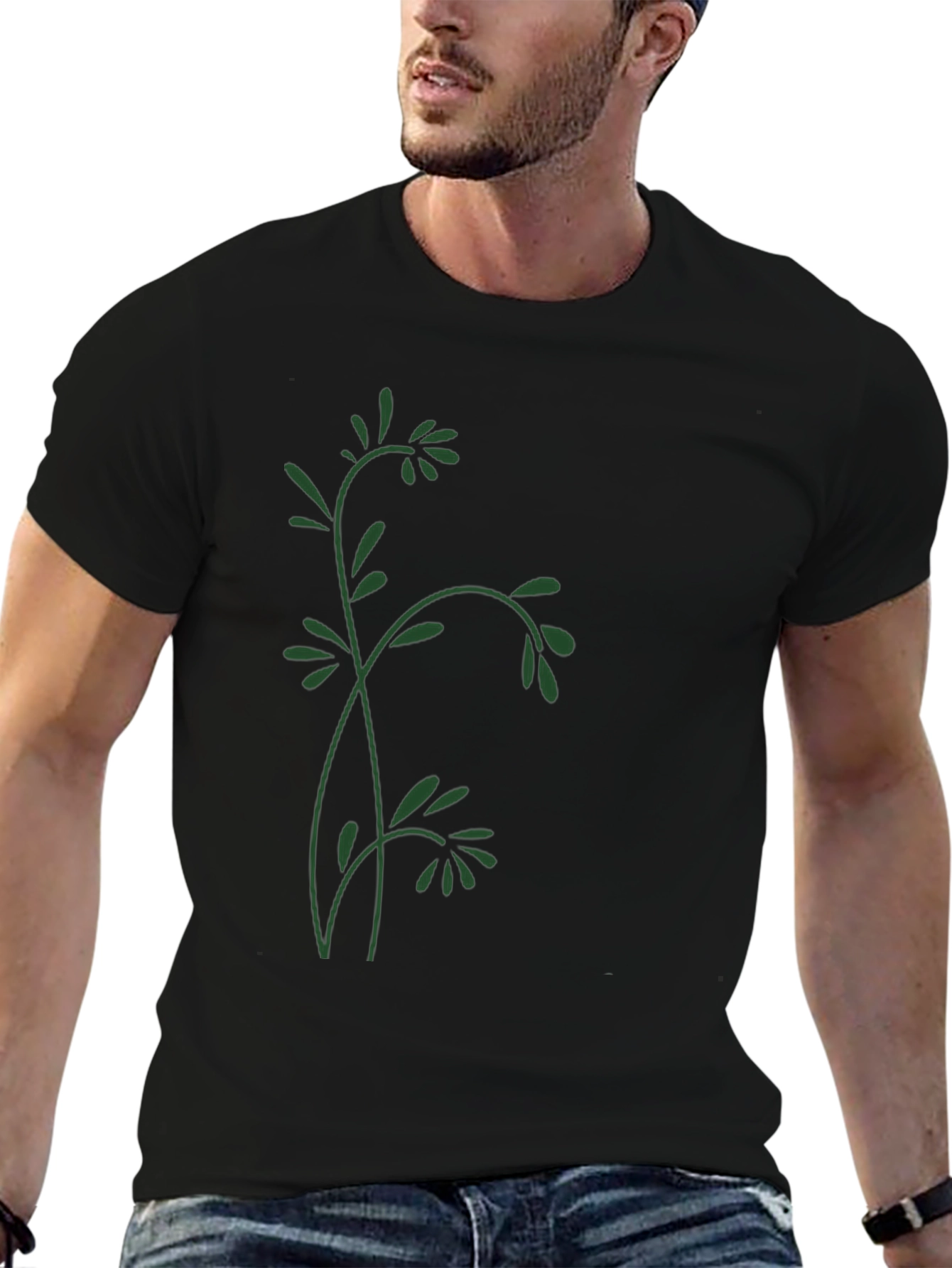 Nature Inspired Black T-Shirt