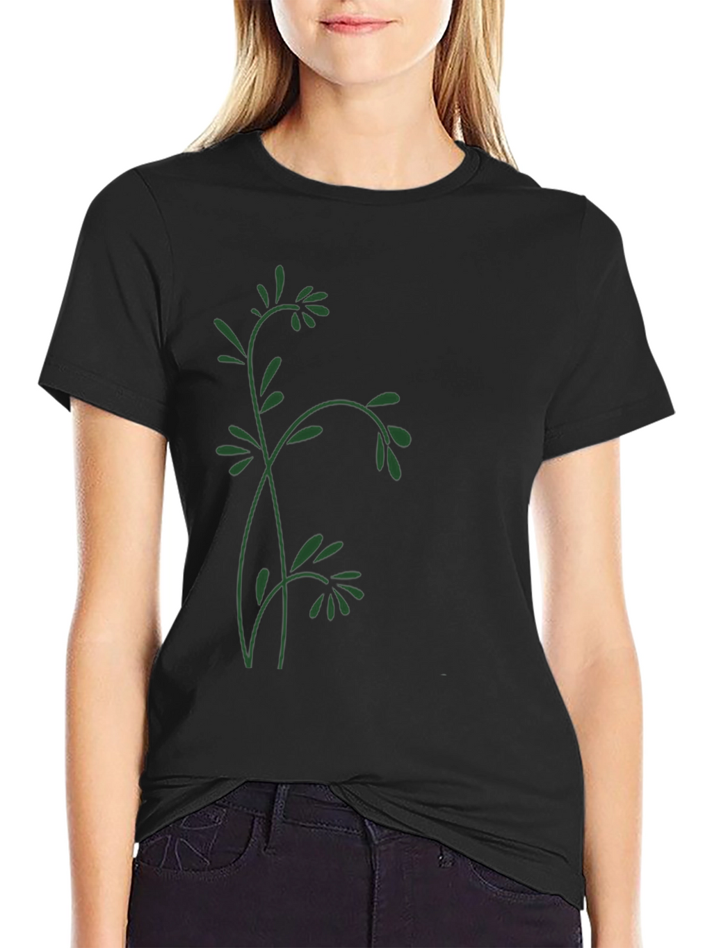 Nature Inspired Black T-Shirt