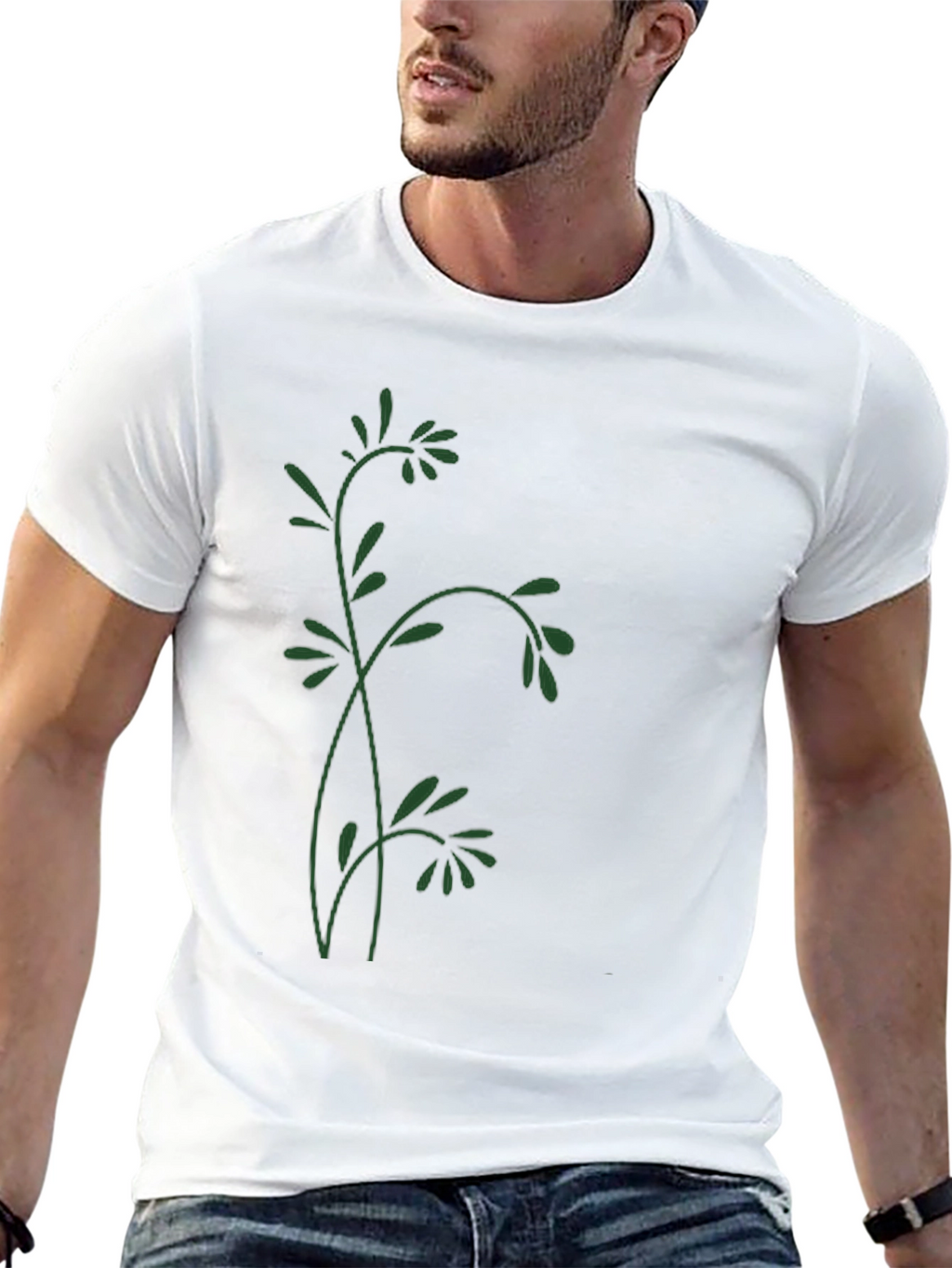 Nature Inspired Black T-Shirt